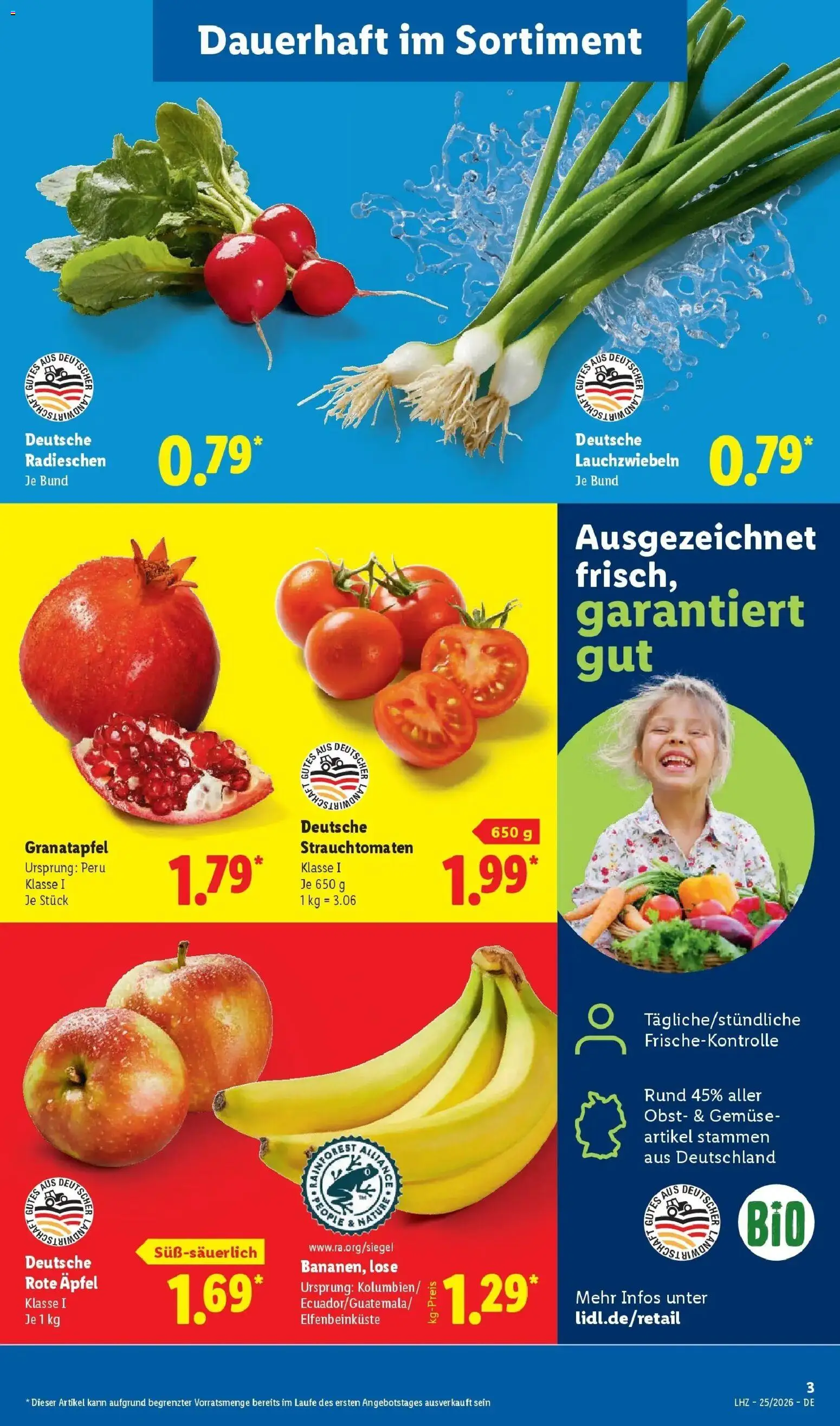 Lidl Prospekt Senftenberg – gültig ab 15.06.2026 | Seite: 11 | Produkte: Granatapfel, Äpfel, Gemüse, Obst