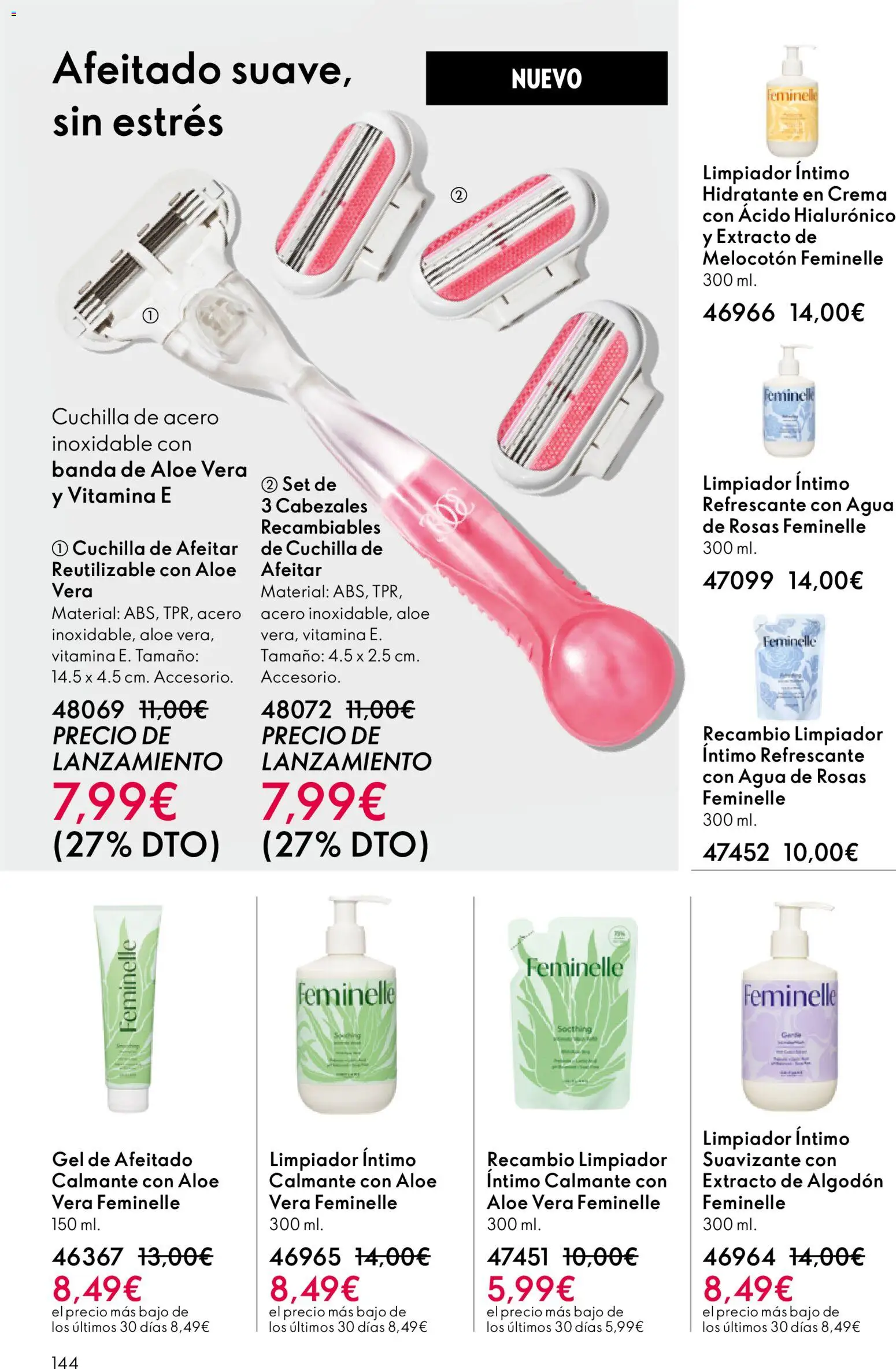 Oriflame - Catálogo Campaña 8 │ válido desde el 03.06.2026 | Página: 144 | Productos: Crema, Suavizante, Limpiador íntimo