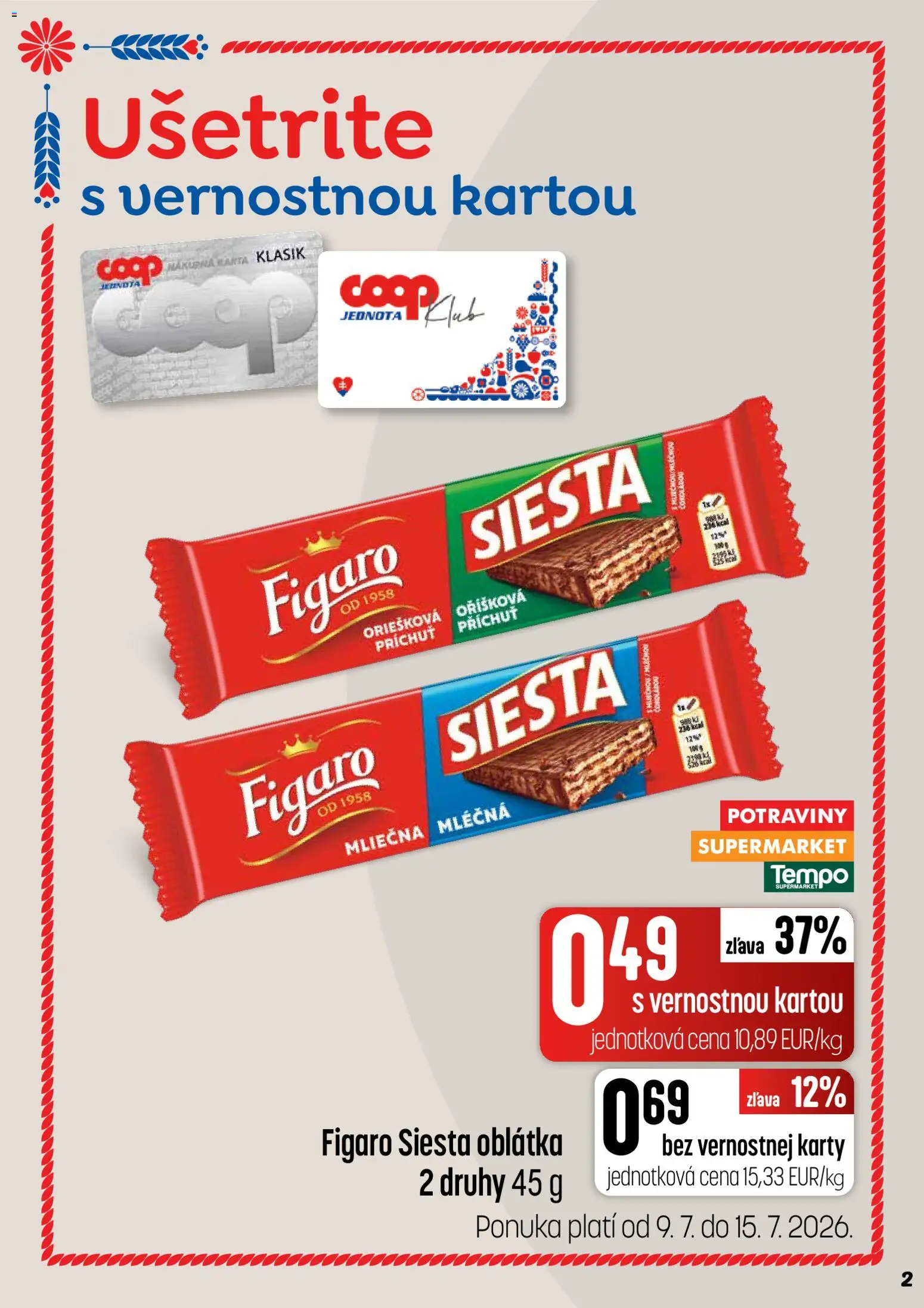 Nové COOP Jednota akcie – leták je platný od 09.07.2026 | Strana: 2