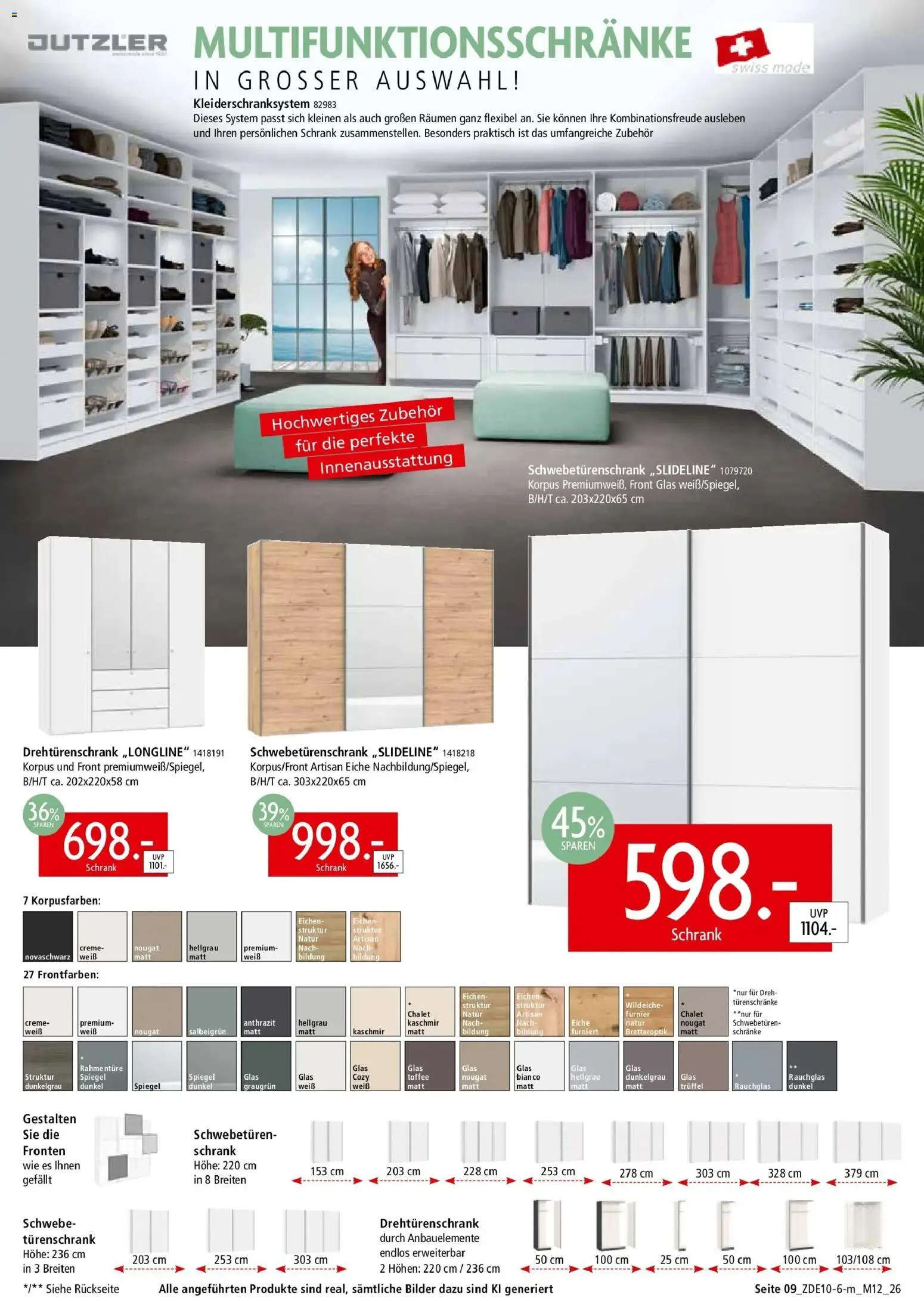 Zurbrüggen Z2 Mitnahme Möbel (ab 10.10.2026) zum Blättern | Seite: 13 | Produkte: Schwebetürenschrank, Schrank, Spiegel, Bilder