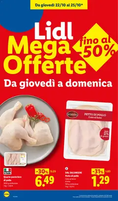 Anteprima del volantino DAL SALUMIERE Petto di pollo, Petto di pollo Cotto al forno A fette 140 g confezione valido a partire dal 22/10/2026 | Pagina: 2