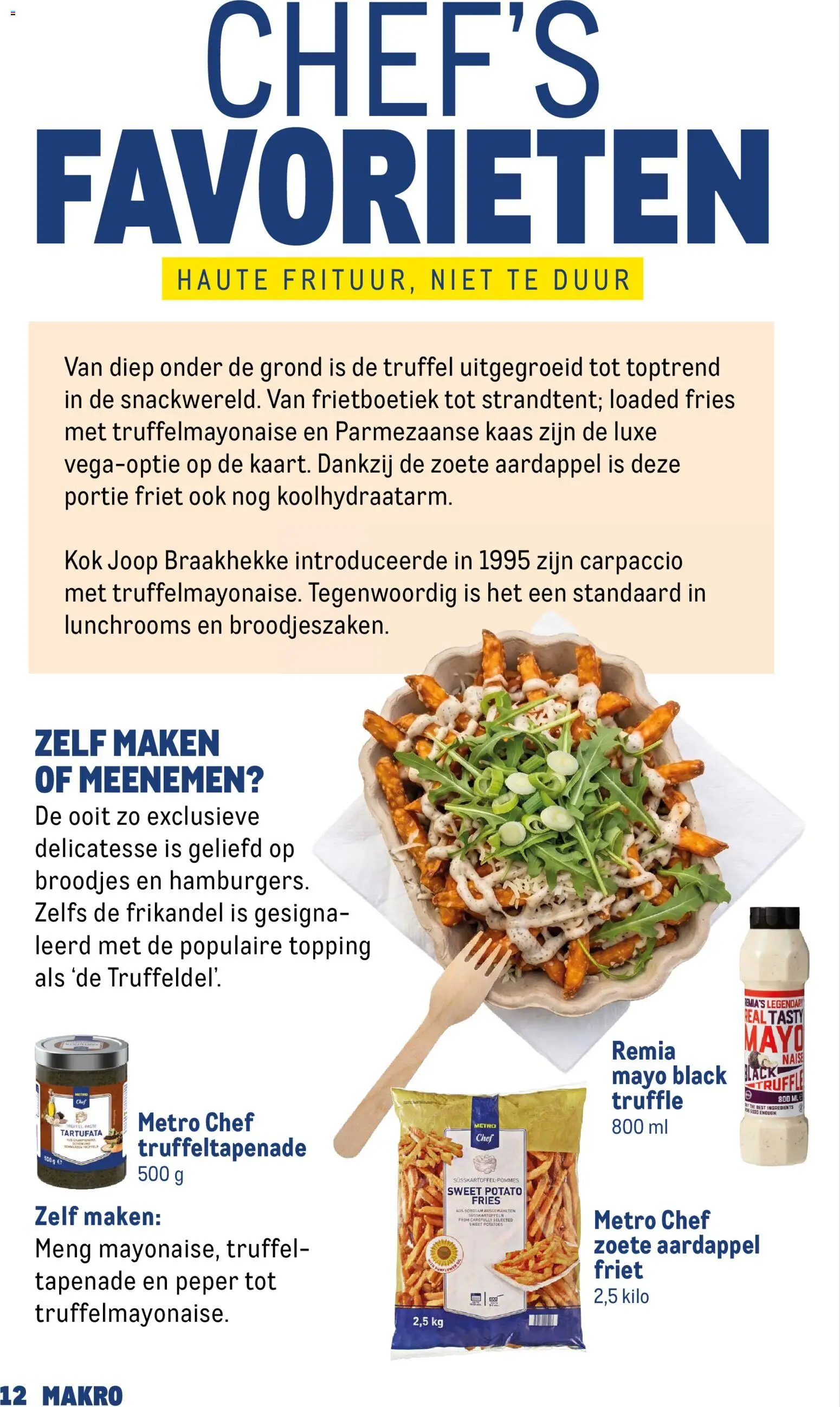 {H1} | Pagina: 12 | Producten: Kaas, Zoete Aardappel, Peper, Broodjes