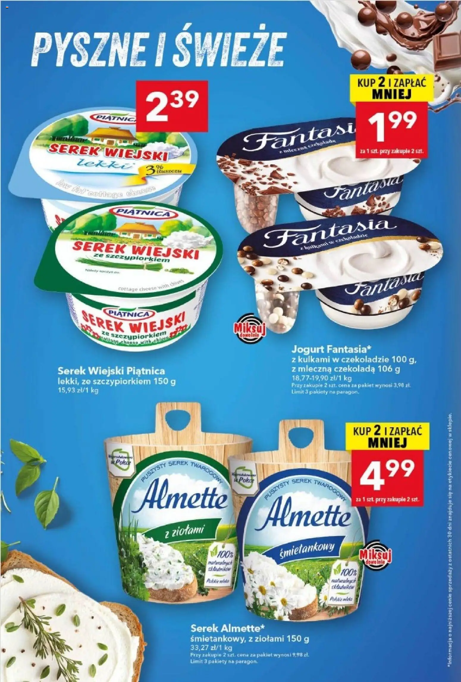 Lewiatan gazetka od 02.07.2026 | Strona: 4 | Produkty: Serek, Serek wiejski, Jogurt, Czekolada