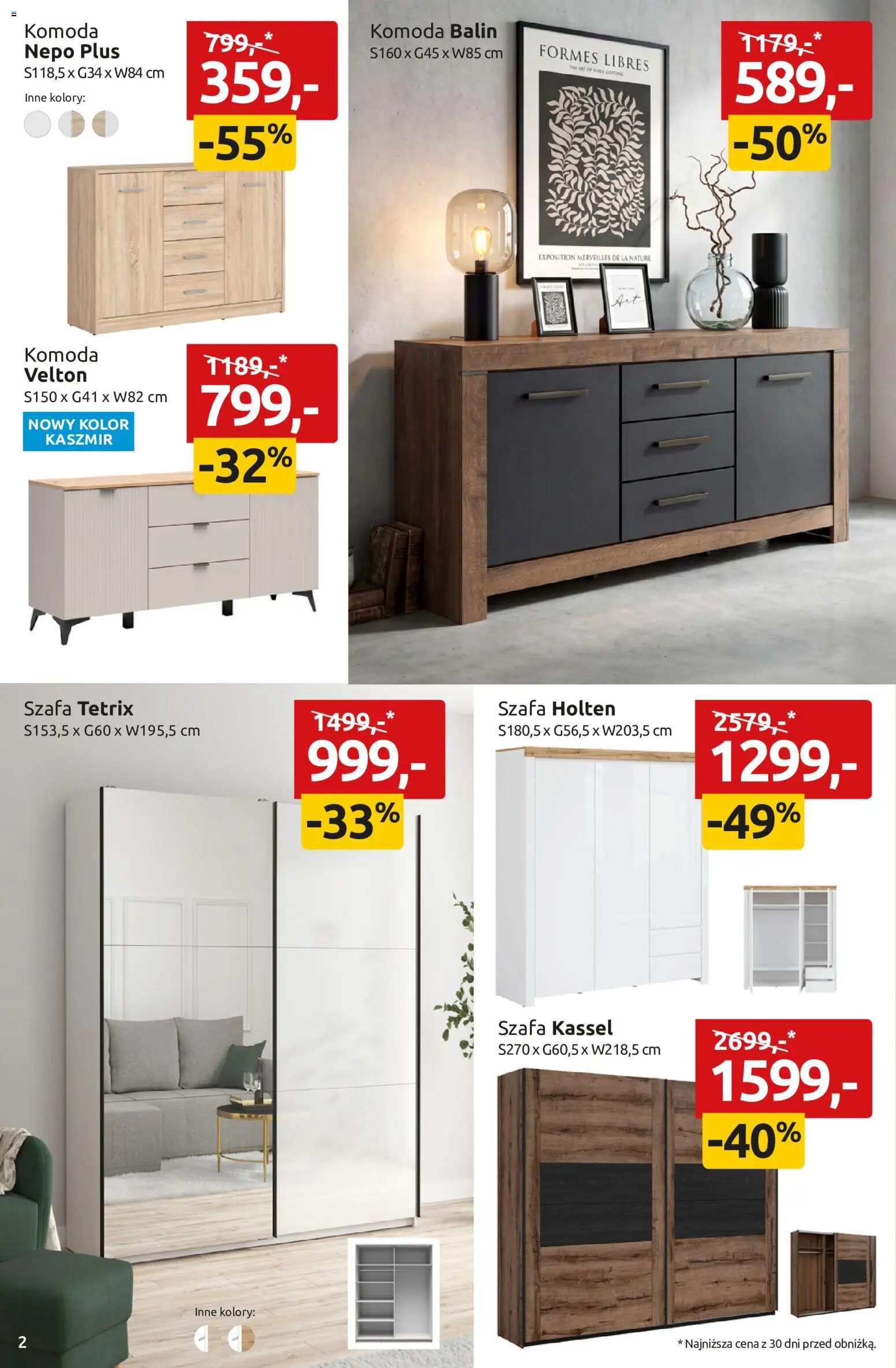 Black Red White promocje od 11.05.2026 | Strona: 2 | Produkty: Szafa, Komoda