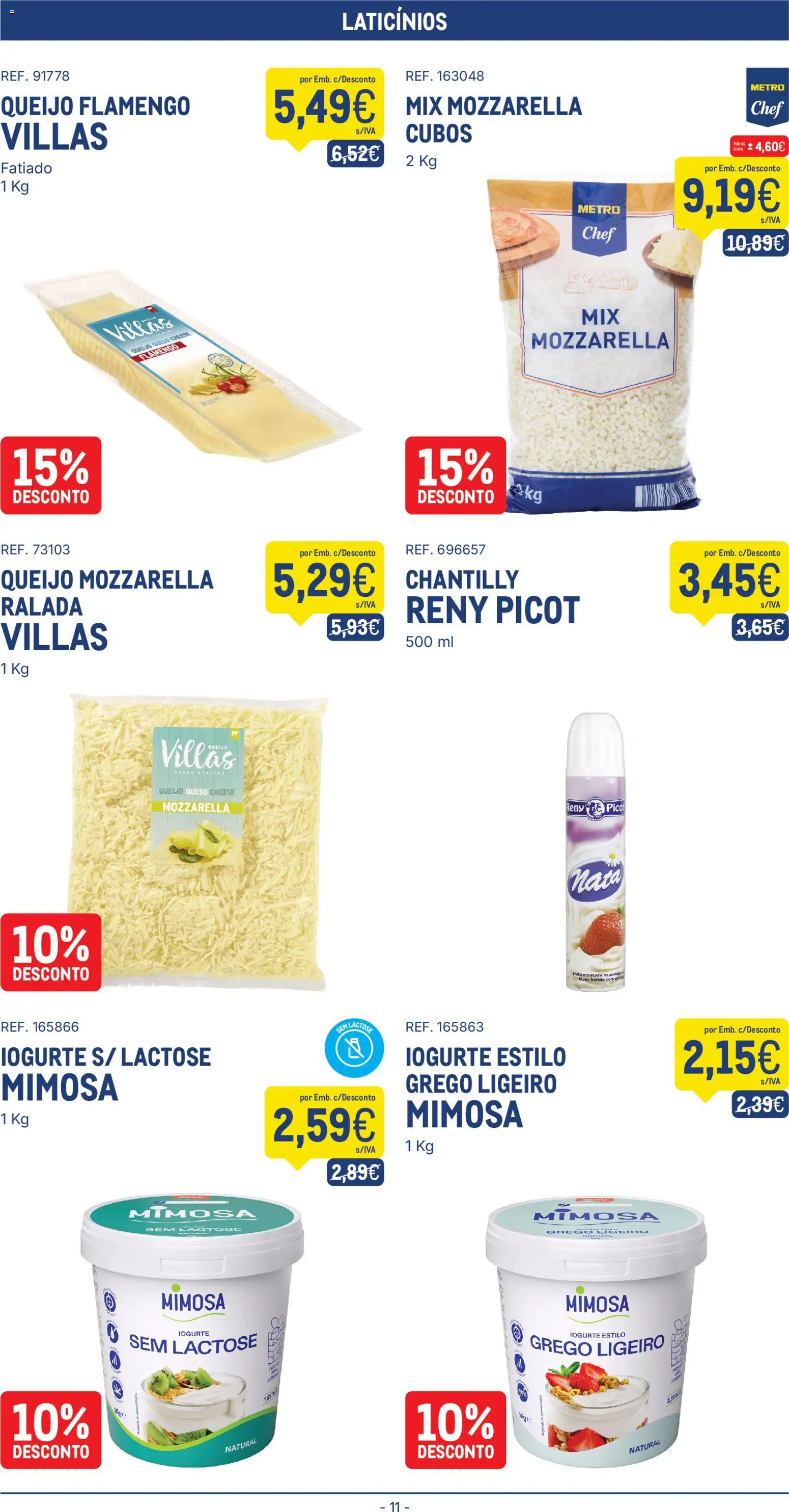 Makro folheto │ válido de 04/08/2026 | Página: 11 | Produtos: Chantilly, Queijo, Iogurte, Nata