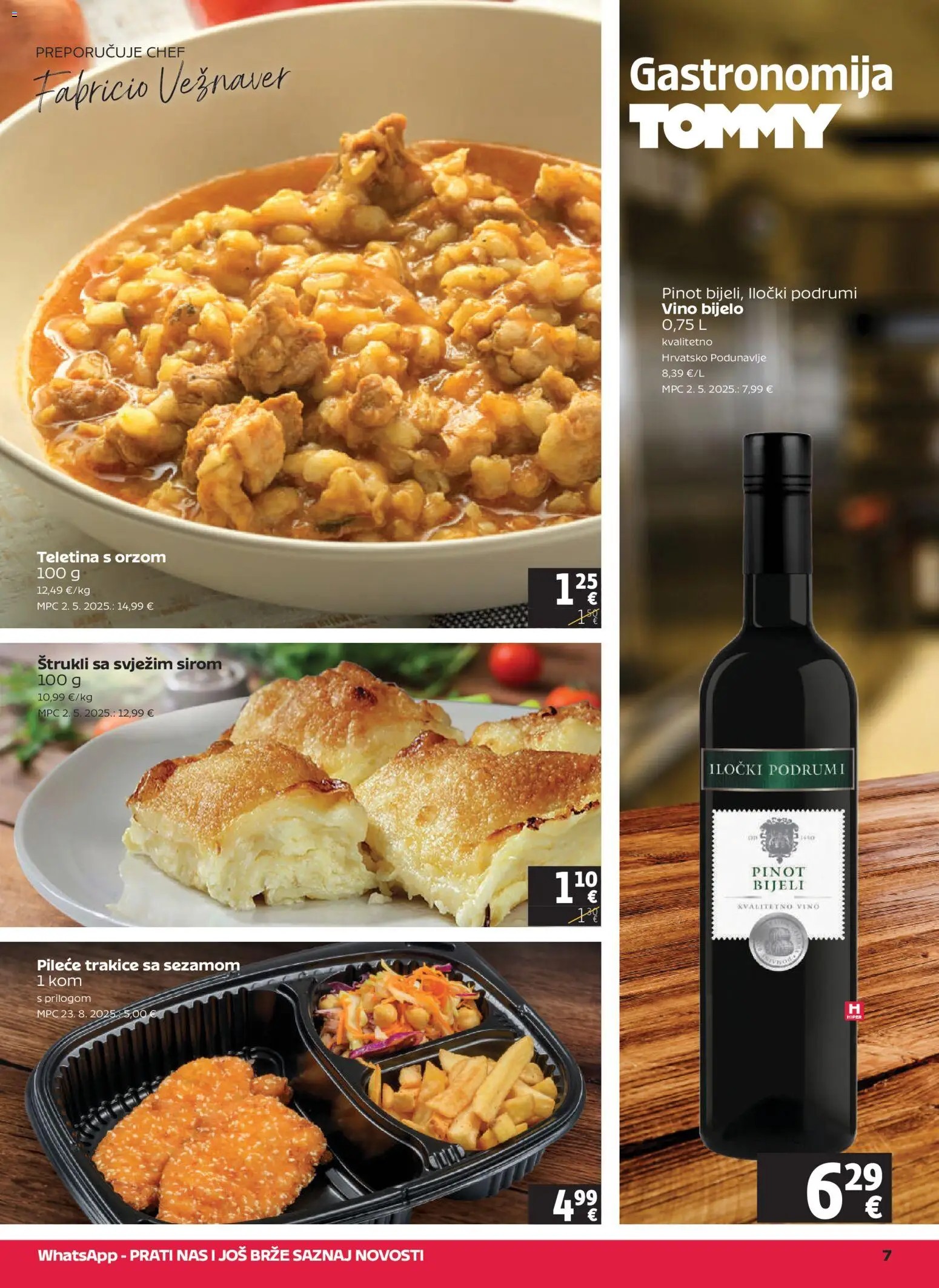 Tommy katalog | vrijedi od 07.05.2026 | Stranica: 7 | Proizvodi: Teletina, Vino