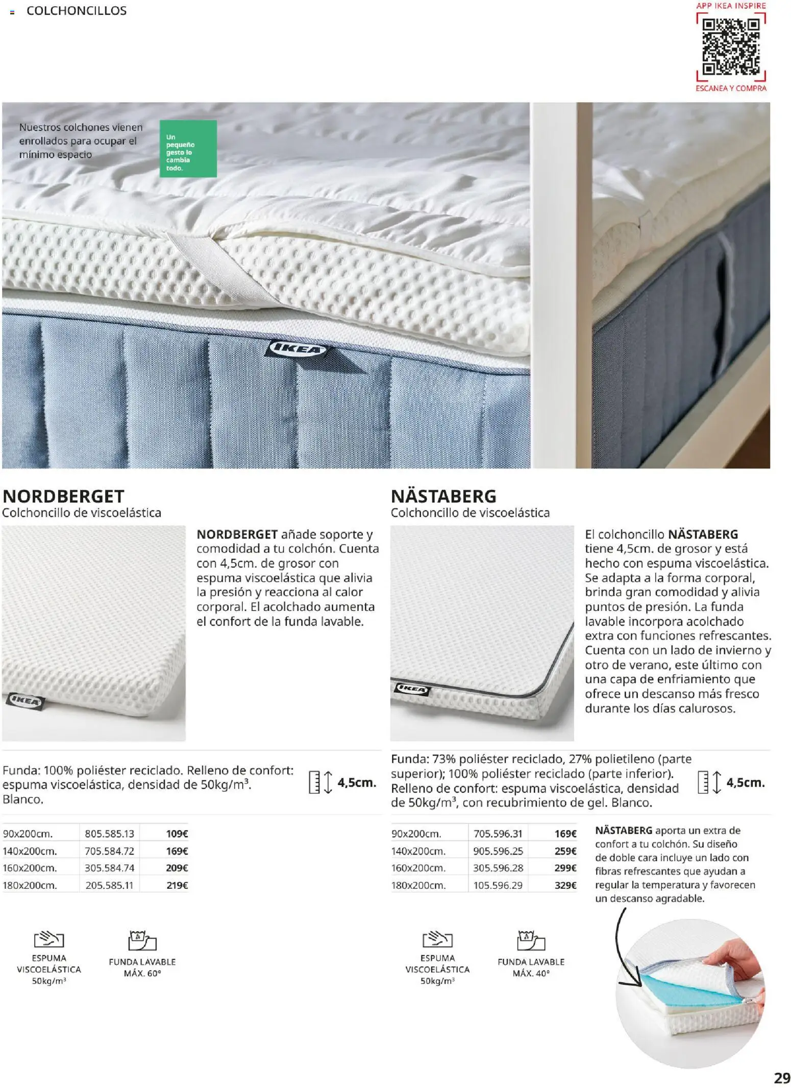 IKEA - Confort │ válido desde el 01/09/2026 | Página: 29 | Productos: Espuma, Funda