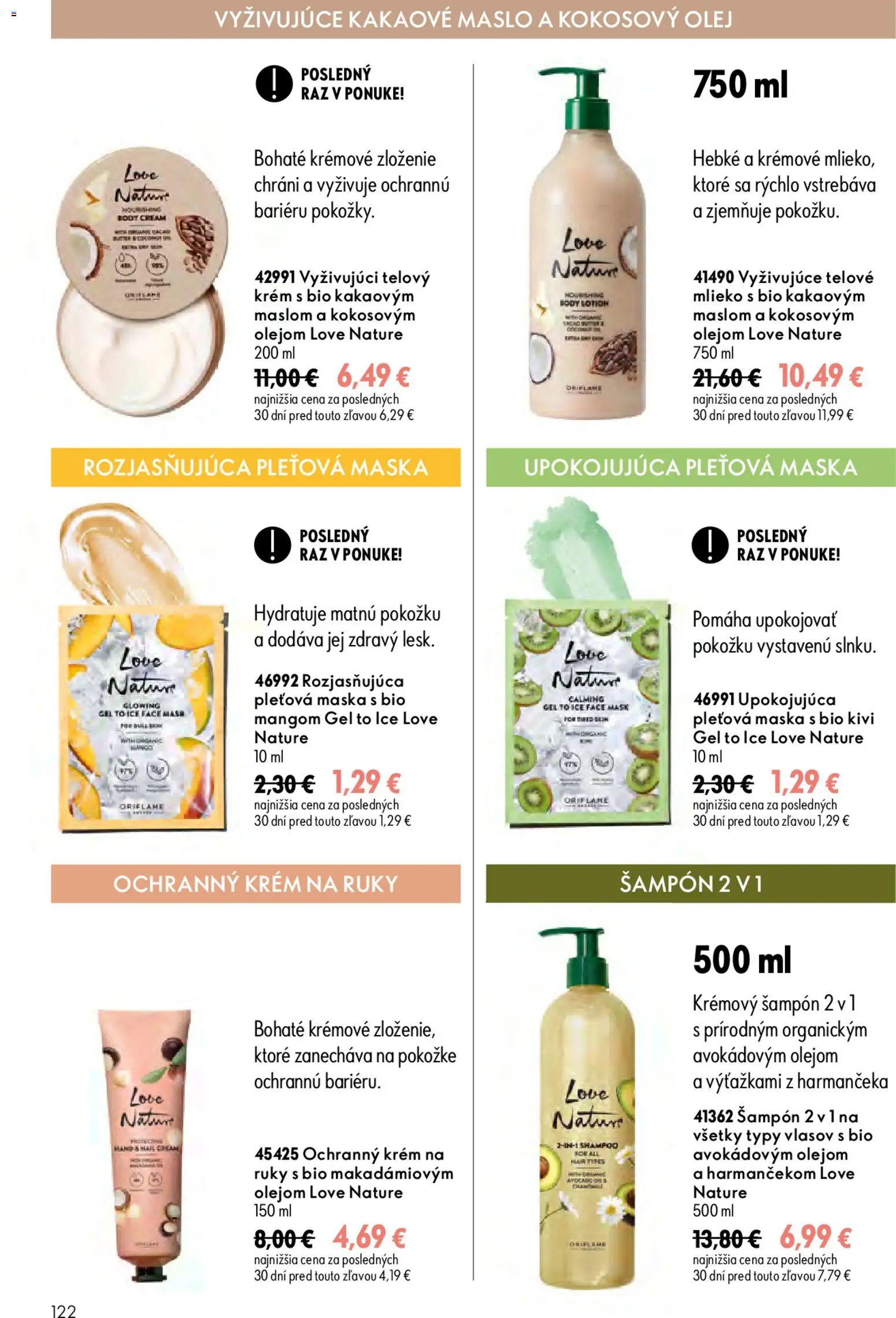 Nové Oriflame akcie – leták je platný od 19.08.2026 | Strana: 122 | Produkty: Kokosový olej, Olej, Šampón, Krém