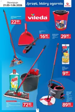 Pogląd oferty "Selgros cash&carry gazetka - Sprzątanie" - ważna od 21.05.2026 | Strona: 13 | Produkty: Szczotka, Mop obrotowy, Vileda