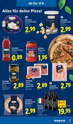 BARILLA Pizza Sauce, Pro 400 g, 100 g = 0,49 ab 17.09.2026 gültig | Seite: 13