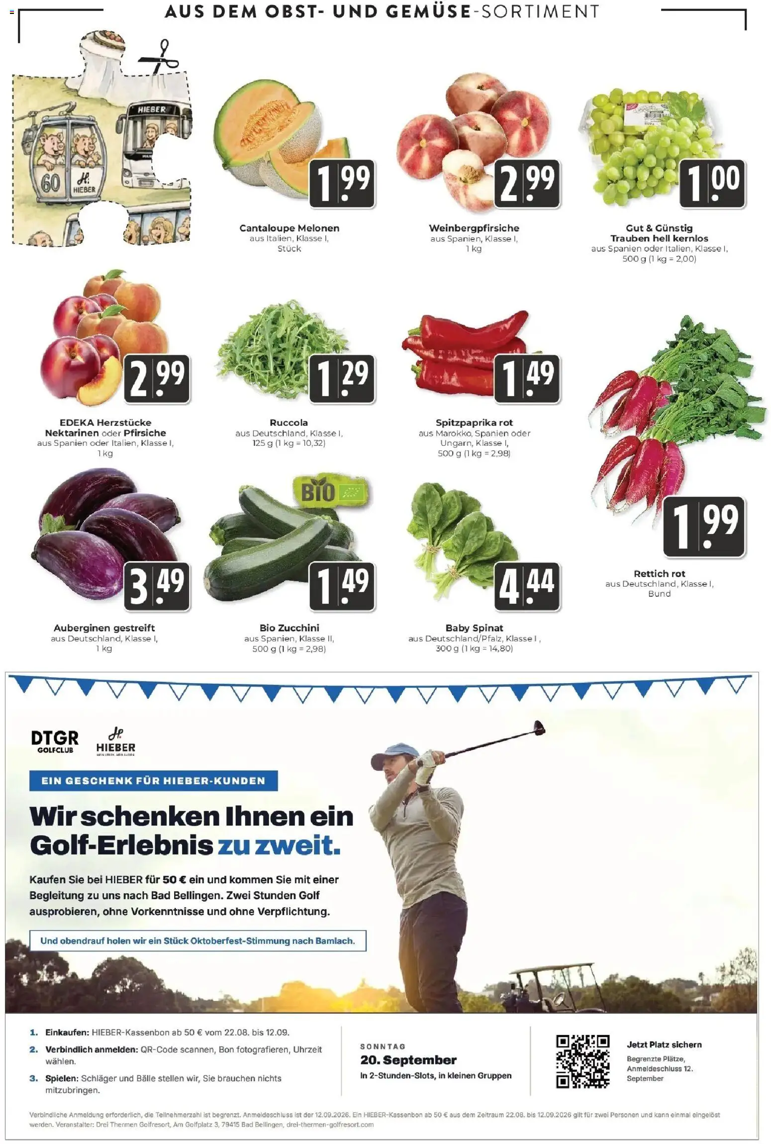 Edeka Prospekt Schliengen (ab 24.08.2026) » Angebote Online | Seite: 7 | Produkte: Nektarinen, Trauben, Obst, Zucchini