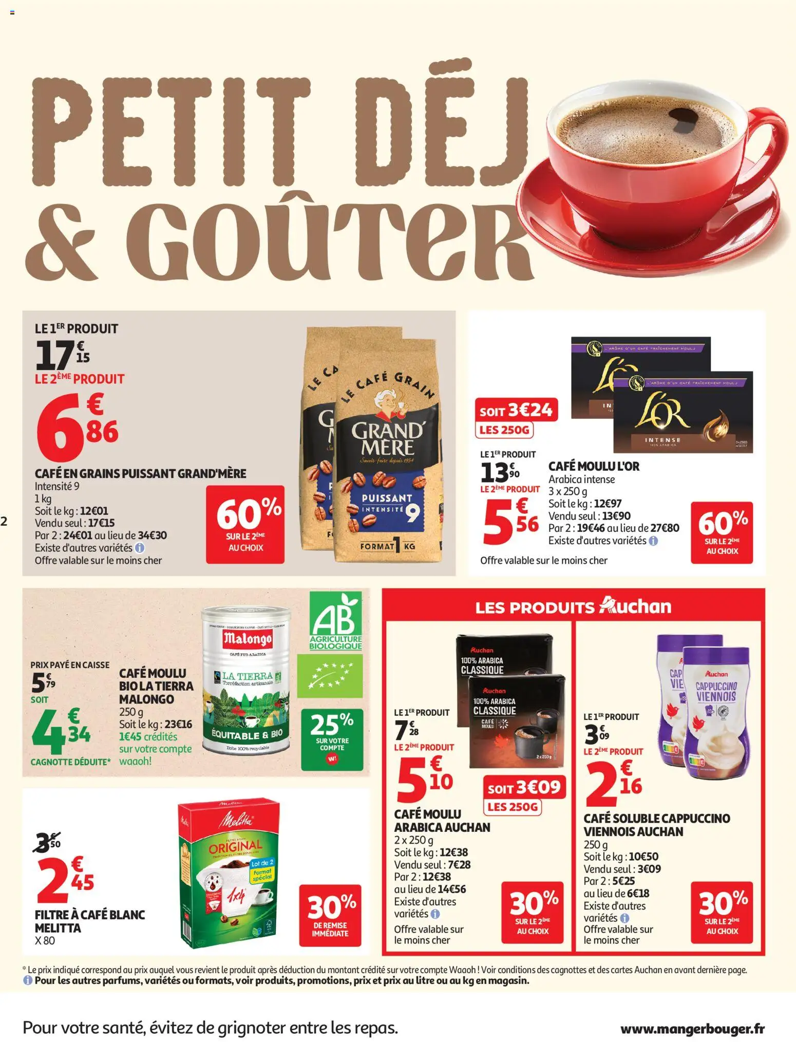 {H1} | Pagina: 2 | Producten: La, Cappuccino