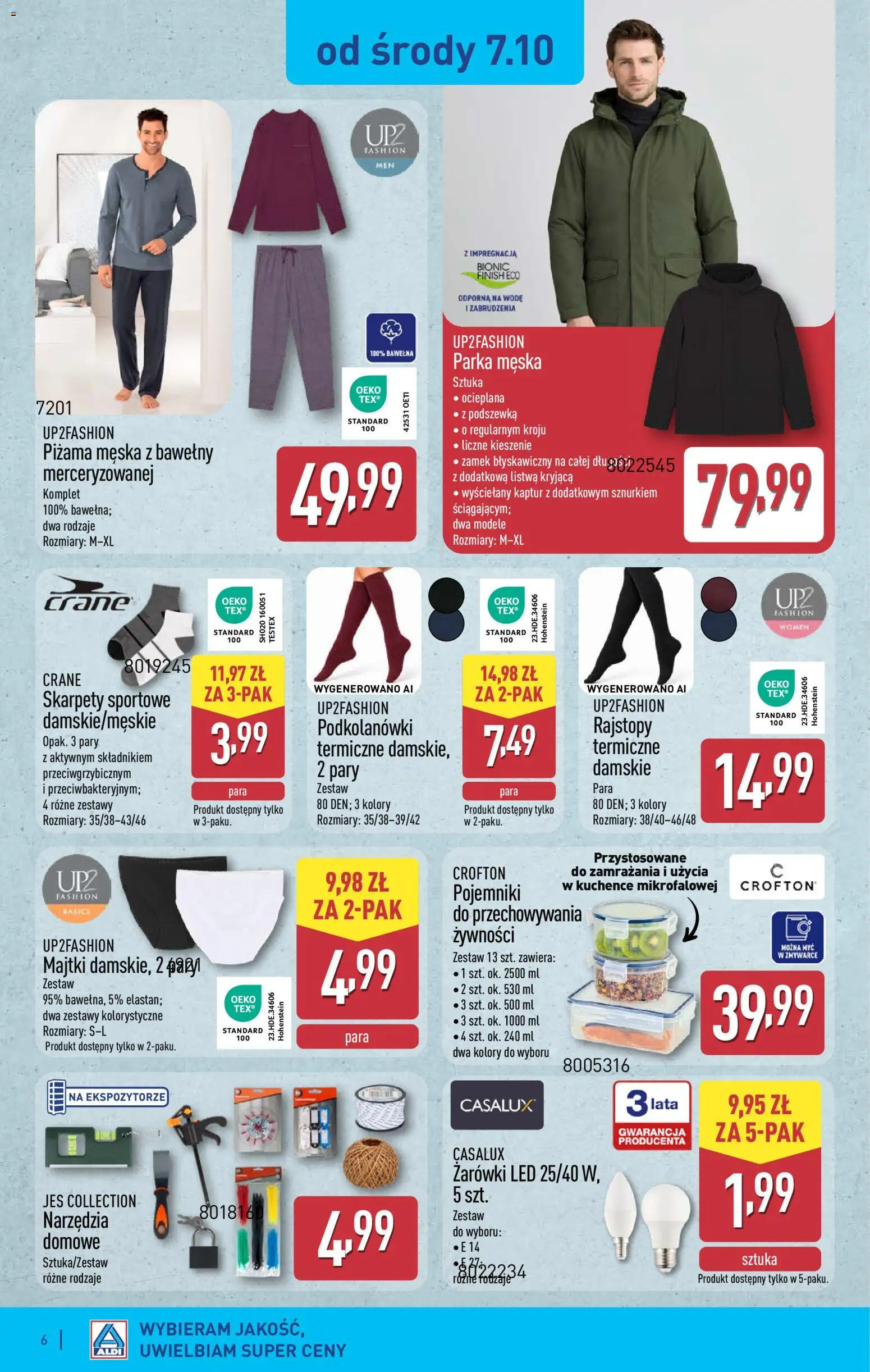 Aldi Polsko leták - Ostatnie sztuki w wybranych sklepach od 07.10.2026 | Strana: 6 | Produkty: Finish, LED
