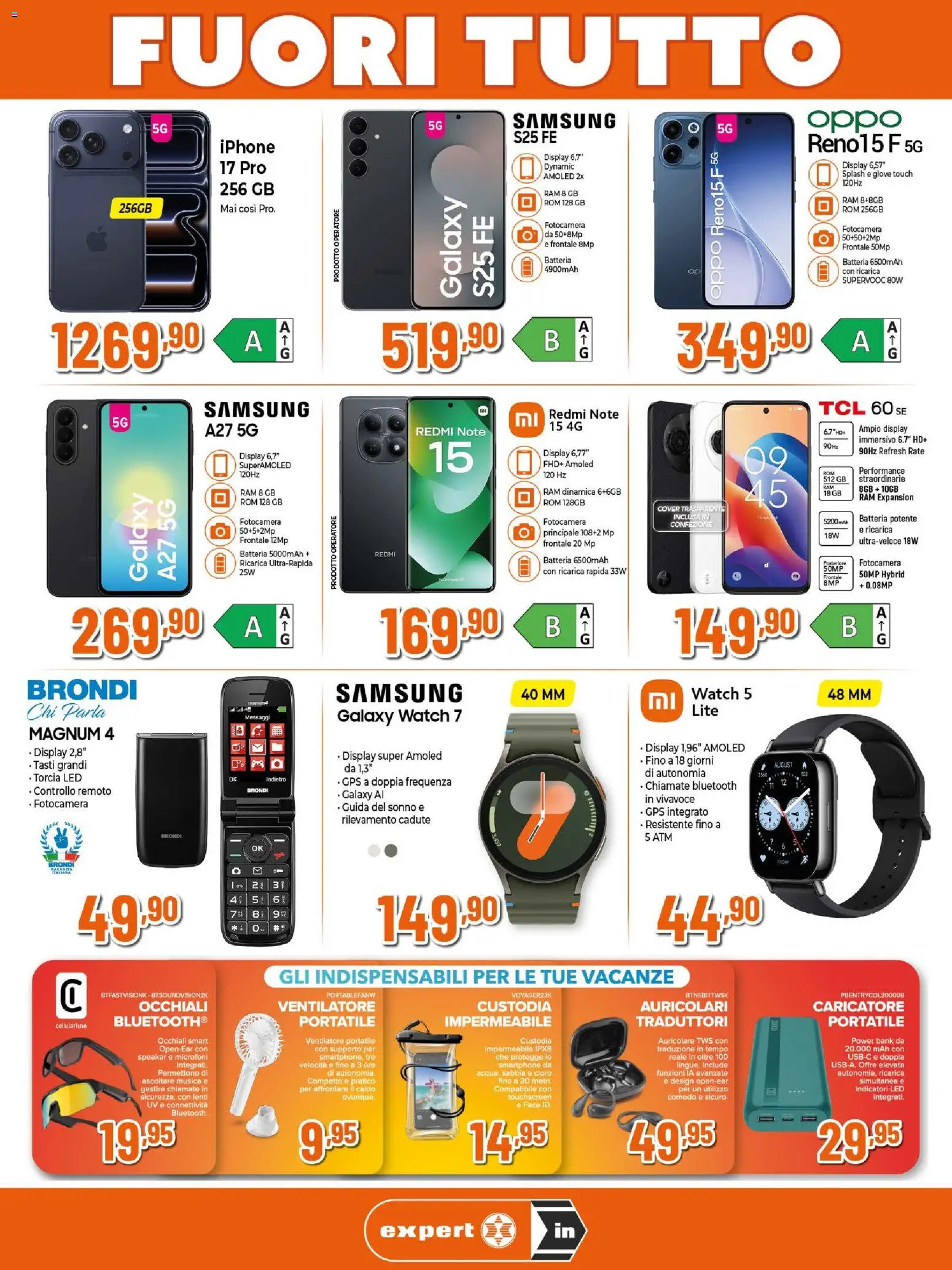 Volantino Ipercoop del 30/07/2026 | Pagina: 7 | Prodotti: Ventilatore, Power bank, Speaker, Samsung