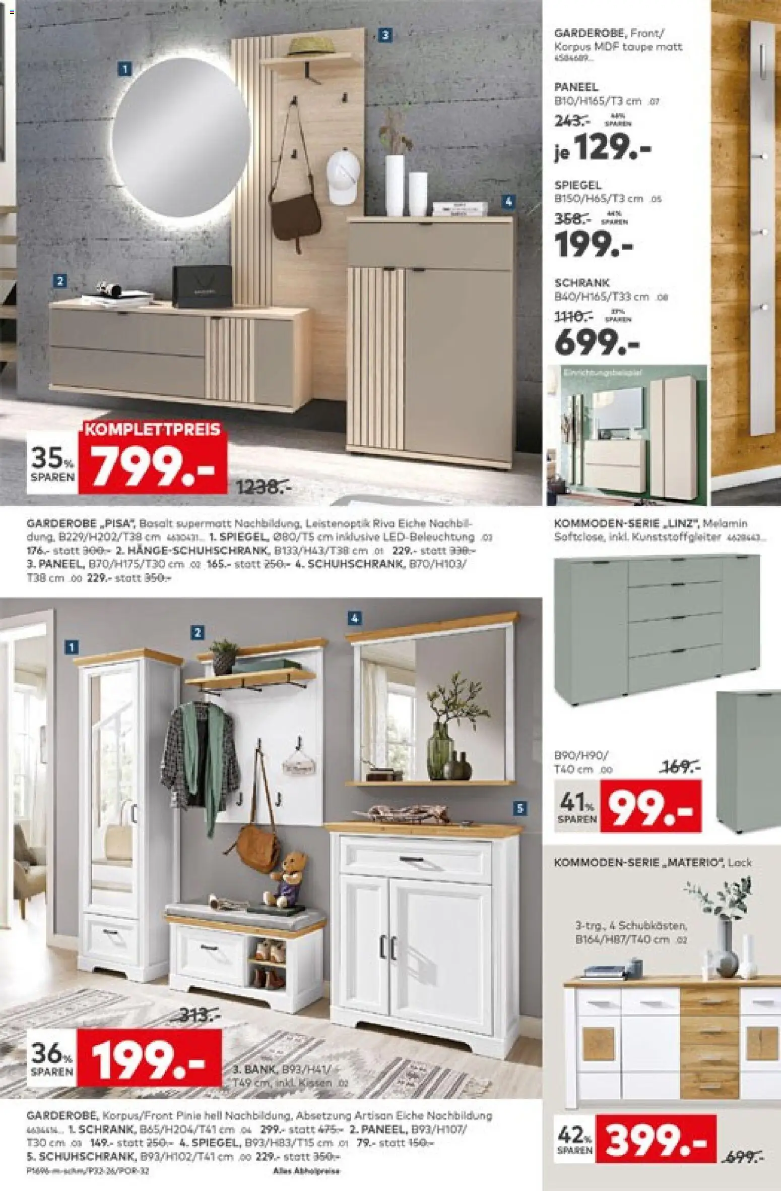 Porta! Prospekt – gültig ab 07.09.2026 | Seite: 20 | Produkte: Kissen, Schrank, Spiegel