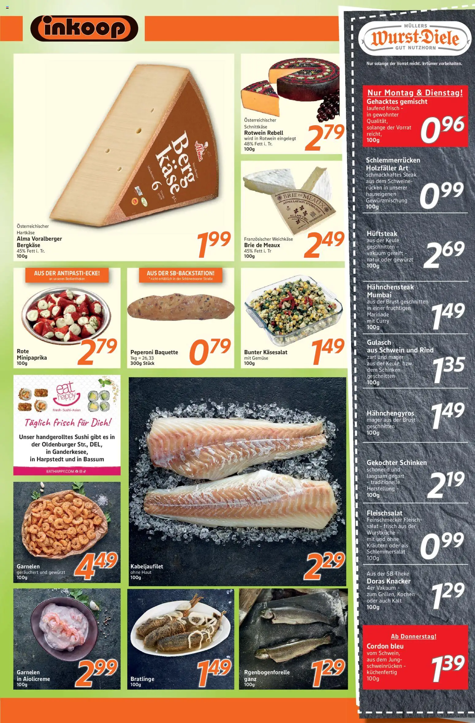 Inkoop Prospekt – gültig ab 13.07.2026 | Seite: 3 | Produkte: Gemüse, Gulasch, Schinken, Steak