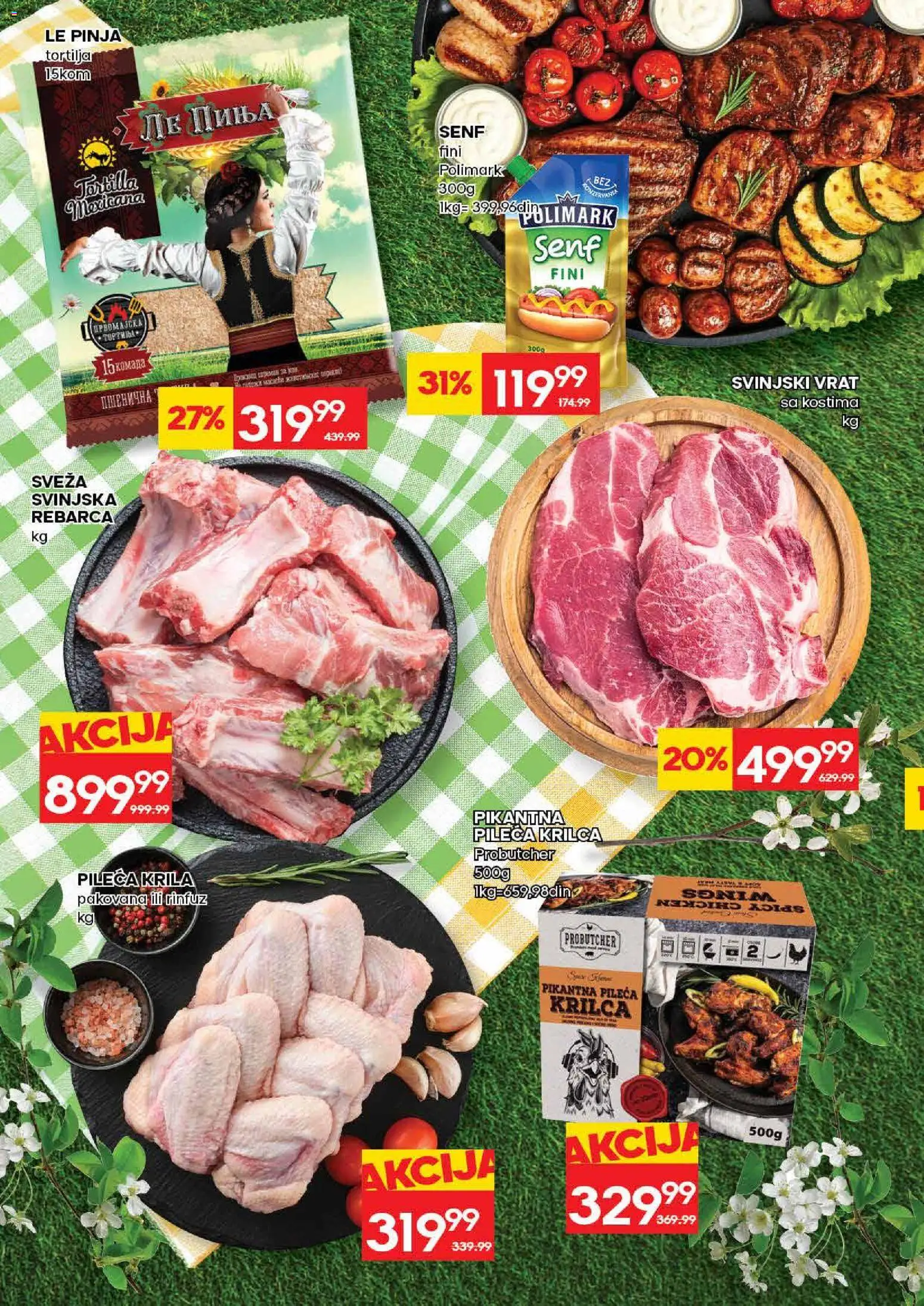 Mercator katalog - važi od 30.04.2026 | Strana: 6 | Proizvode: Tortilja, Senf, Svinjski vrat