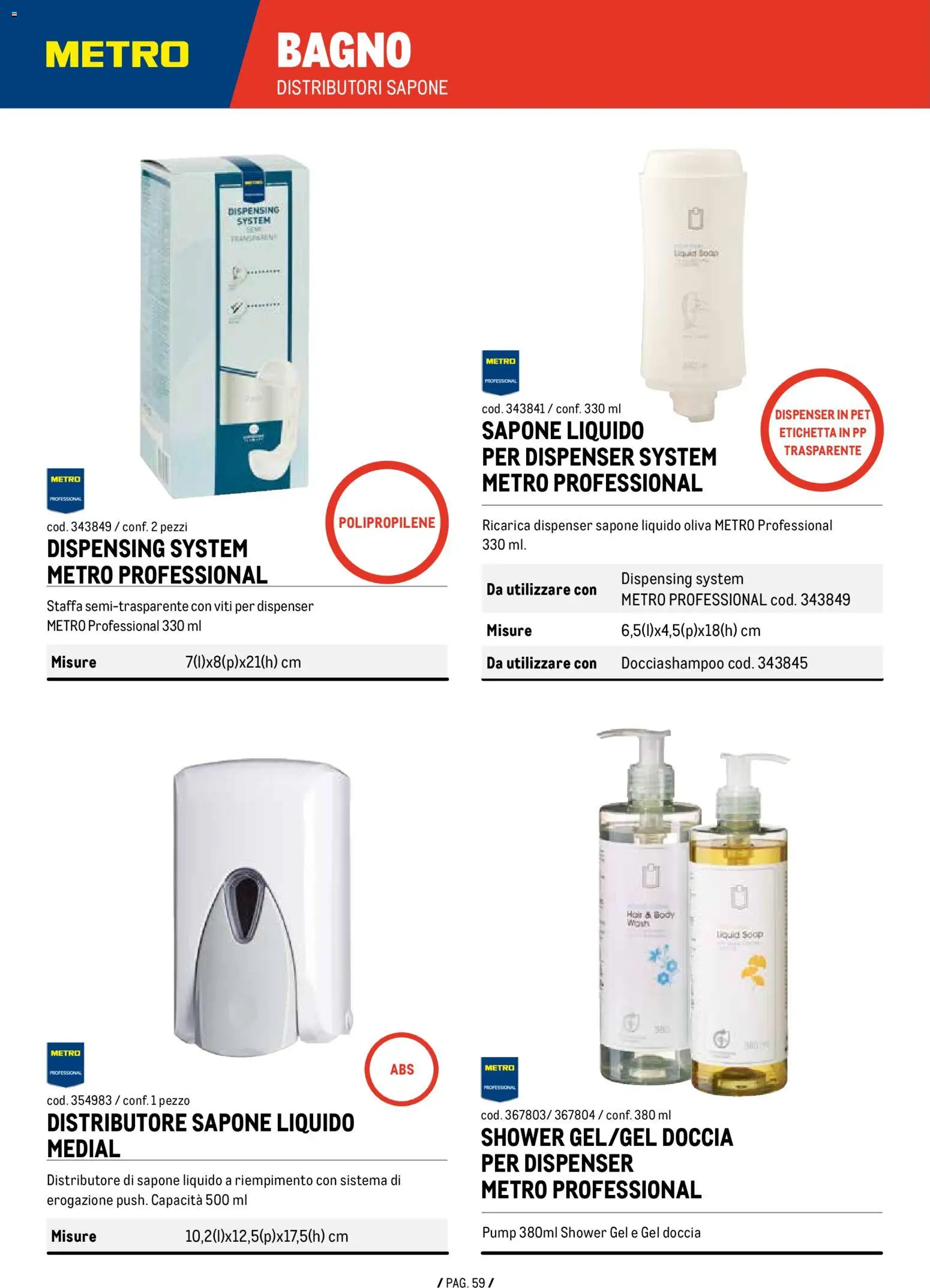 Volantino Metro del 07.01.2026 | Pagina: 59 | Prodotti: Sapone, Bagno, Doccia