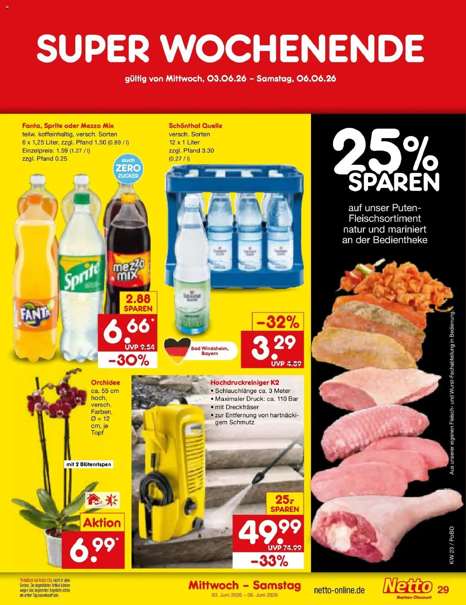 Netto Marken-Discount Prospekt Selb – gültig ab 01.06.2026 | Seite: 43 | Produkte: Sprite, Orchidee, Bad, Zucker