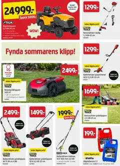 Jula erbjudanden - Förhandsvisning av reklamblad från butik Jula aktuell från 07.05.2026 | Sida: 2 | Produkter: Gräsklippare, Häcksax, Röjsåg, Batteri