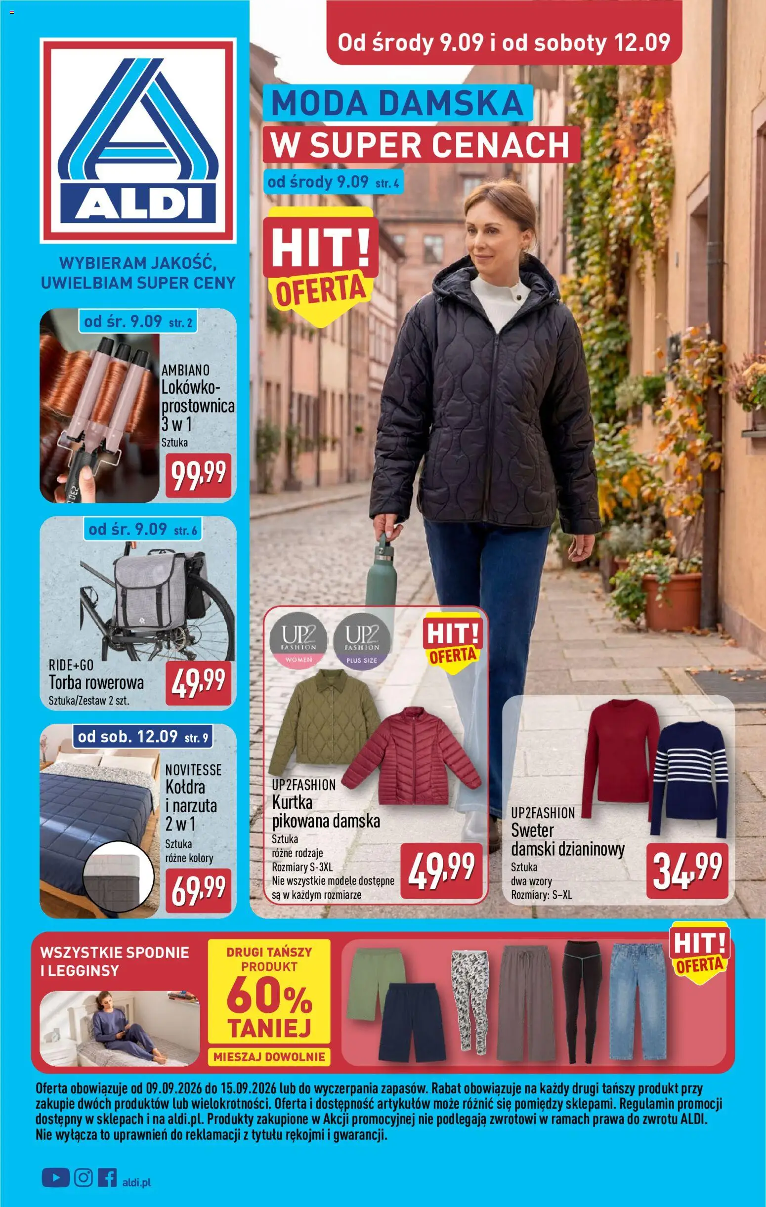 Aldi Polsko leták - Ostatnie sztuki w wybranych sklepach od 09.09.2026 | Strana: 1