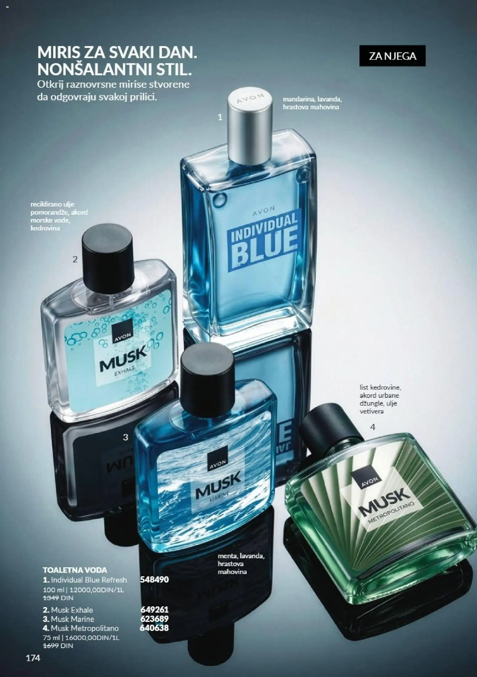 AVON katalog - važi od 01.11.2026 | Strana: 174 | Proizvode: List, Toaletna voda, Voda, Ulje