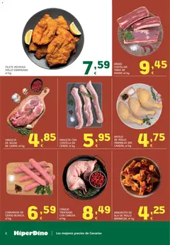 Vista previa HiperDino folleto válido desde el 25/08/2026 | Página: 6 | Productos: Panceta, Longaniza, Conejo, Pollo