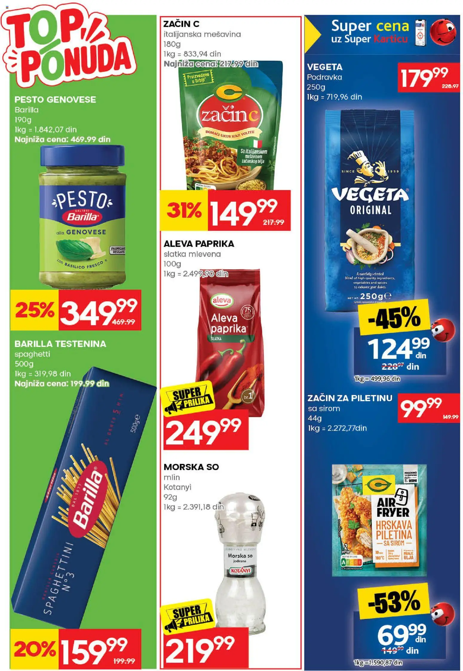 Roda katalog - važi od 31.08.2026 | Strana: 30 | Proizvode: Mlin, Paprika, Podravka, Barilla testenina