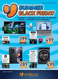 Anteprima del volantino Unieuro volantino Black Friday valido a partire dal 11.06.2026