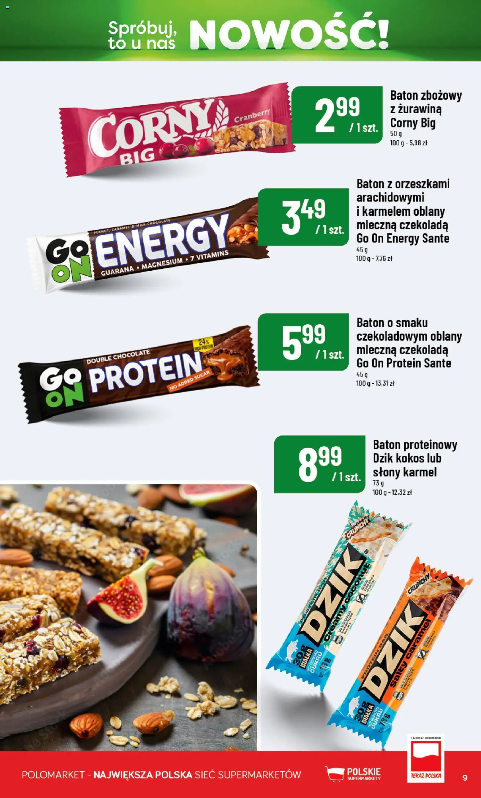 Nowa POLOmarket gazetka od jutra 10.07.2026 | Strona: 9 | Produkty: Słony karmel, Żurawina, Czekolada, Kokos
