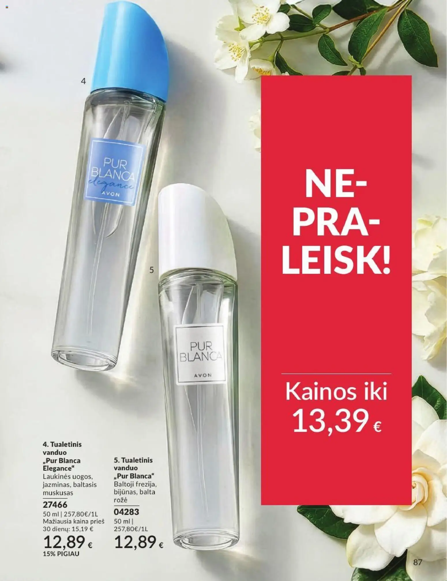 AVON akcijos nuo 2026.08.01 | Puslapis: 87 | Prekių: Tualetinis vanduo