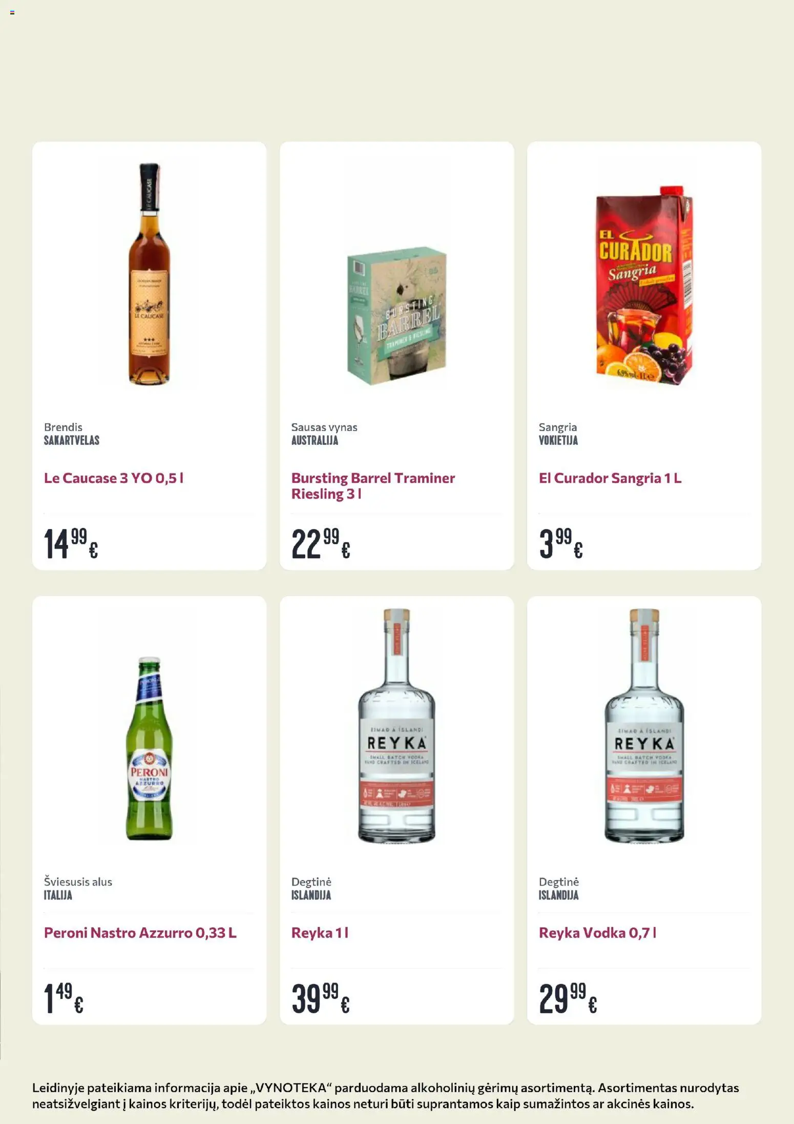VYNOTEKA akcijos nuo 01.06.2026 | Puslapis: 2 | Prekių: Degtinė, Vynas, Alus