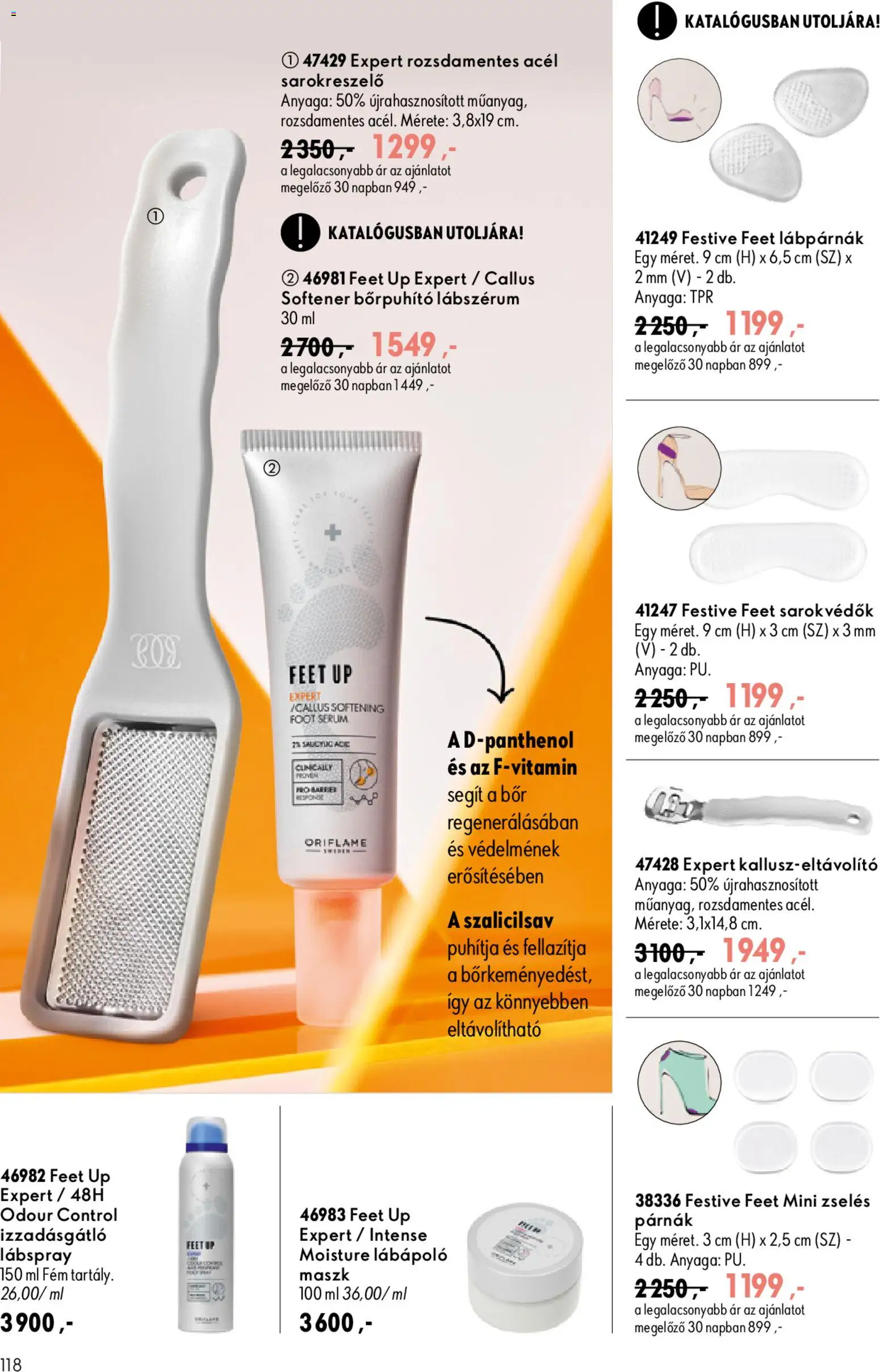 Oriflame akciós ujság - amely érvényes a következő dátumtól: 2026.09.09. | Oldal: 118 | Termékek: Maszk, Bor, Izzadásgátló, Sarokreszelő