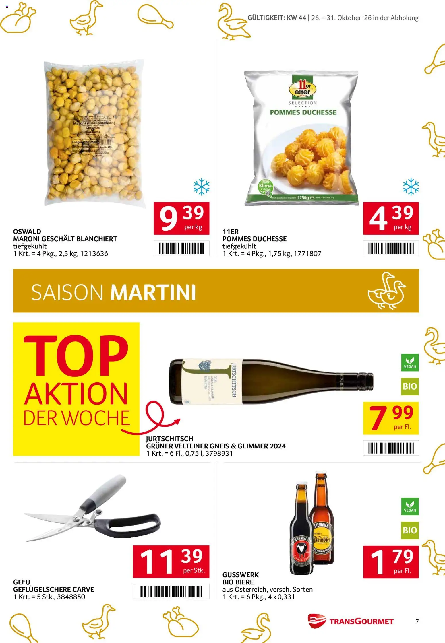 Transgourmet Abhol Aktion gültig ab 26.10.2026 | Seite: 7