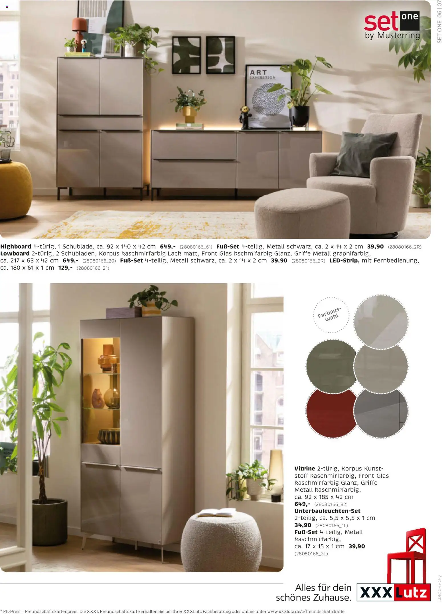 XXXLutz Junges Wohnen – gültig ab 10.10.2026 | Seite: 7 | Produkte: Lowboard, HIghboard, Vitrine
