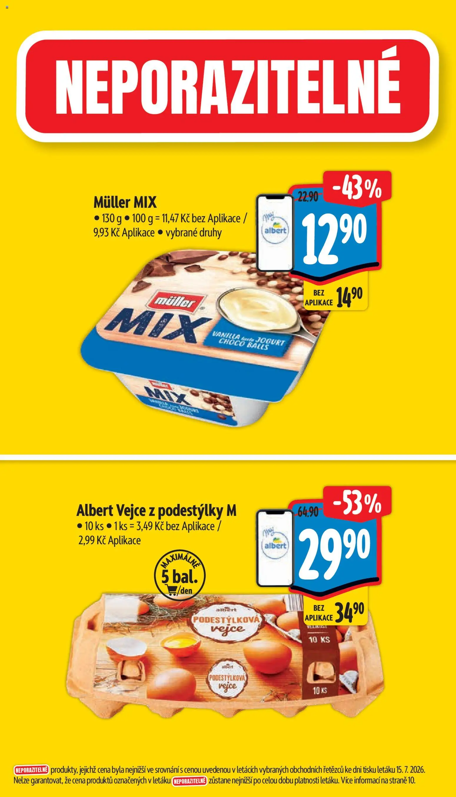 Albert leták - Hypermarket od 22.07.2026 | Strana: 4 | Produkty: Jogurt, Vejce