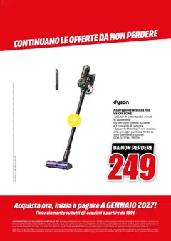 Anteprima del volantino Media World volantino valido a partire dal 23/06/2026 | Pagina: 75 | Prodotti: Spazzola, Pavimento, Aspirapolvere, Dyson