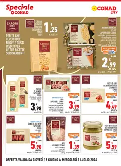 Anteprima del volantino Conad volantino City Piemonte valido a partire dal 18.06.2026 | Pagina: 10 | Prodotti: Salmone affumicato, Riso Basmati, Panna, Sugo