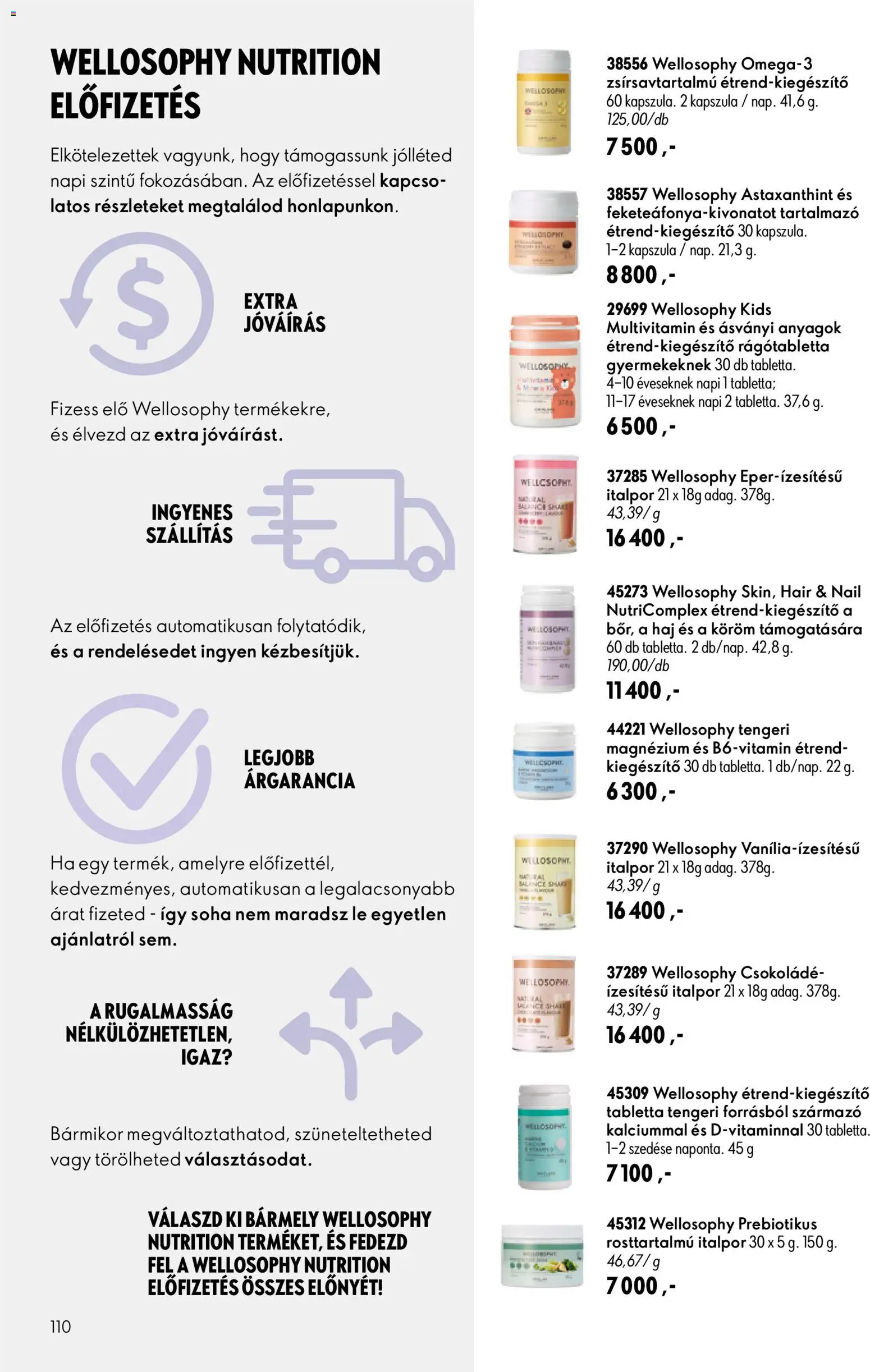 Oriflame akciós ujság - amely érvényes a következő dátumtól: 2026.07.29. | Oldal: 110