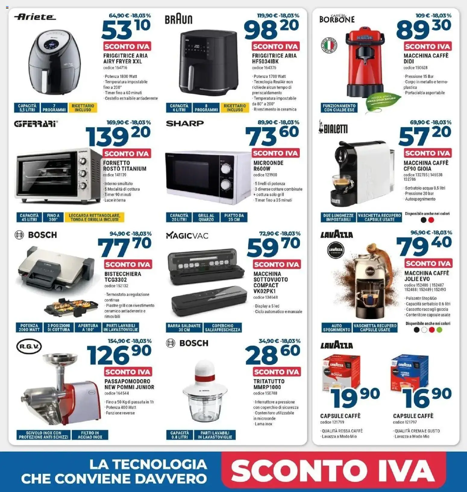 ﻿Trony volantino dal ﻿31/07/2026﻿ > ﻿Anteprima | Pagina: 5 | Prodotti: Microonde, Tritatutto, Coperchio, Cialde