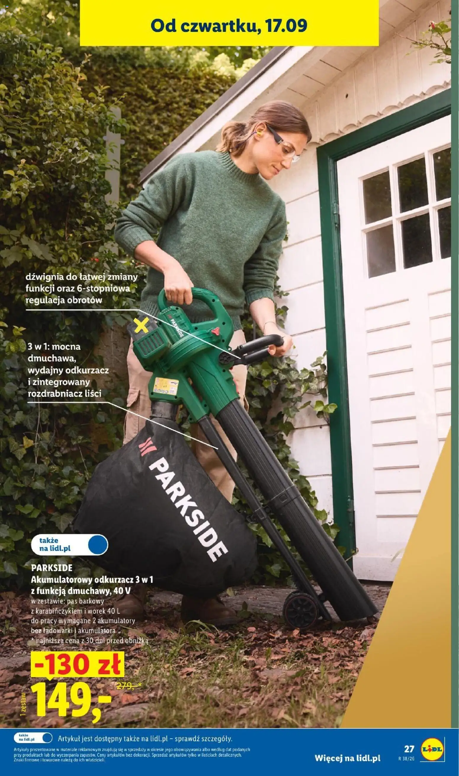 Lidl Katalog od 14.09.2026 | Strona: 35 | Produkty: Odkurzacz