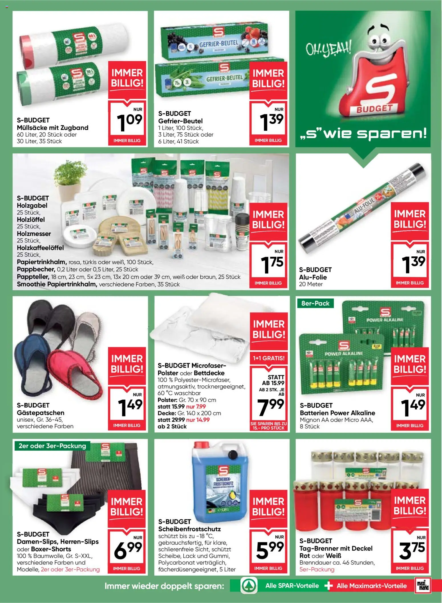 Maximarkt Flugblatt gültig ab 24.09.2026 | Seite: 19 | Produkte: Decke, Müllsäcke