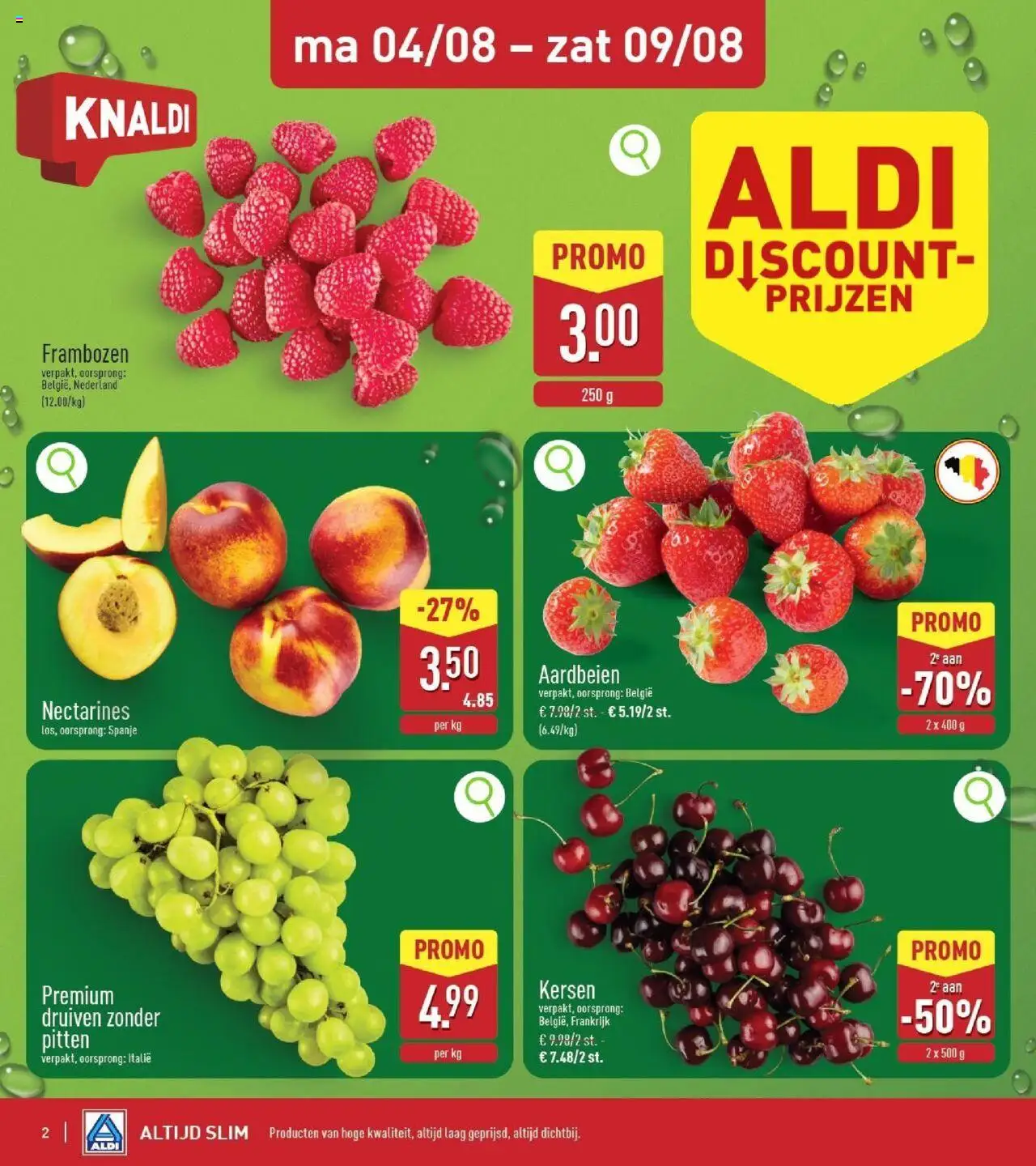 {H1} | Pagina: 2 | Producten: Aardbeien, Pitten, Druiven, Nectarines