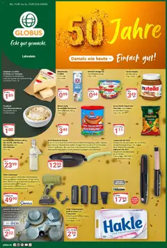 Globus Prospekt Lahnstein ab 14.09.2026 gültig | Seite: 1 | Produkte: Bockwurst, Geramont, Lockenstab, Himbeere
