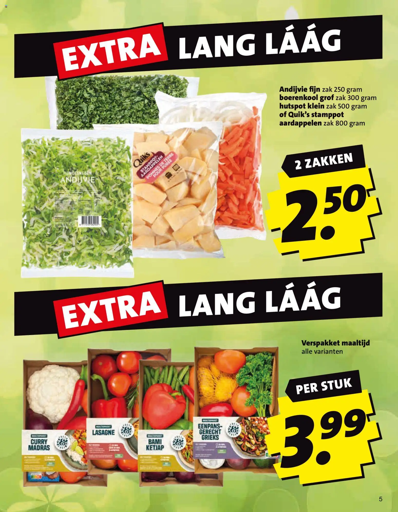 {H1} | Pagina: 42 | Producten: Boerenkool, Lasagne, Zak, Aardappelen