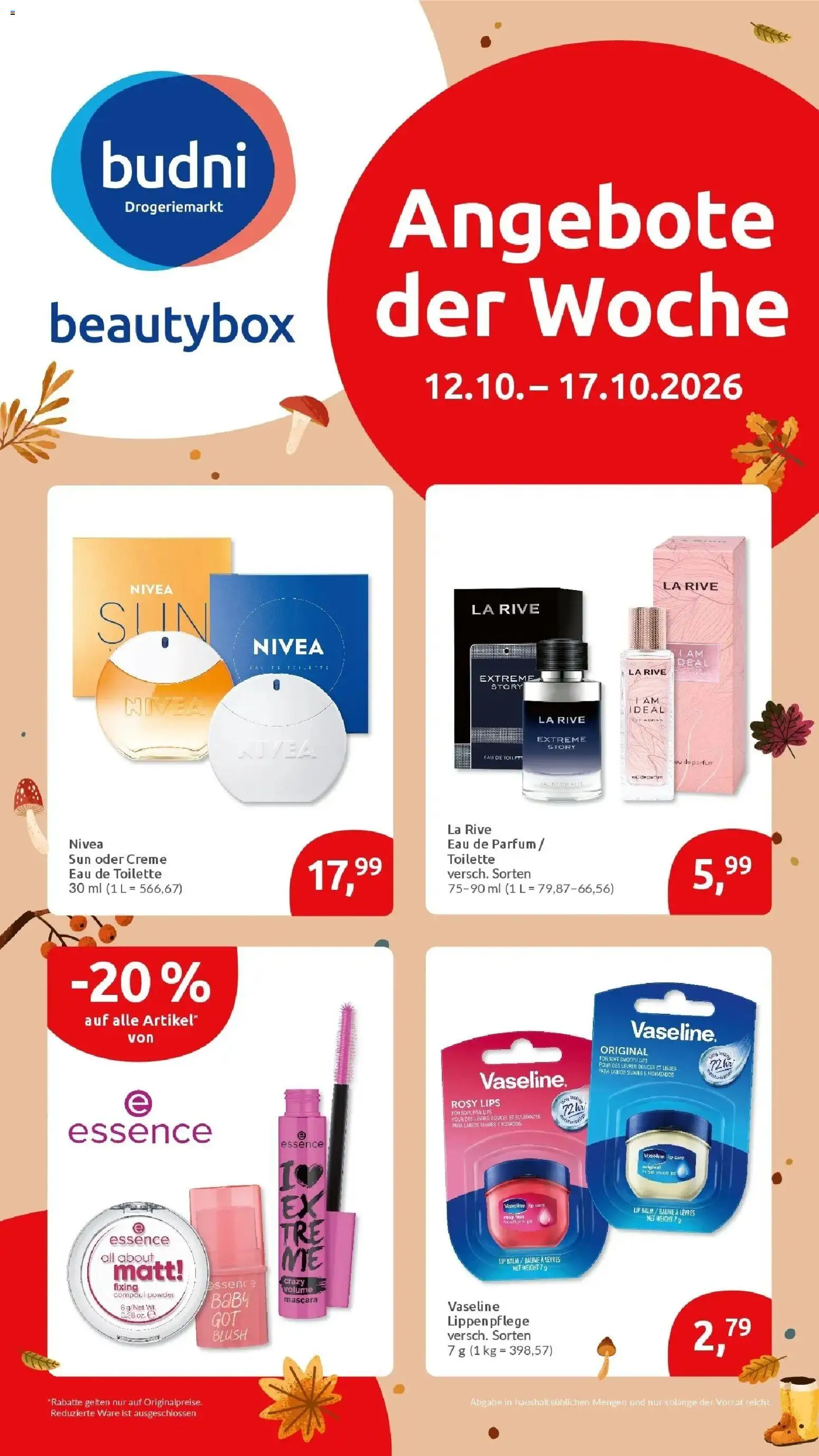 Edeka Prospekt Reutlingen (ab 12.10.2026) » Angebote Online | Seite: 68 | Produkte: Toilette, Creme, Mascara, Blush