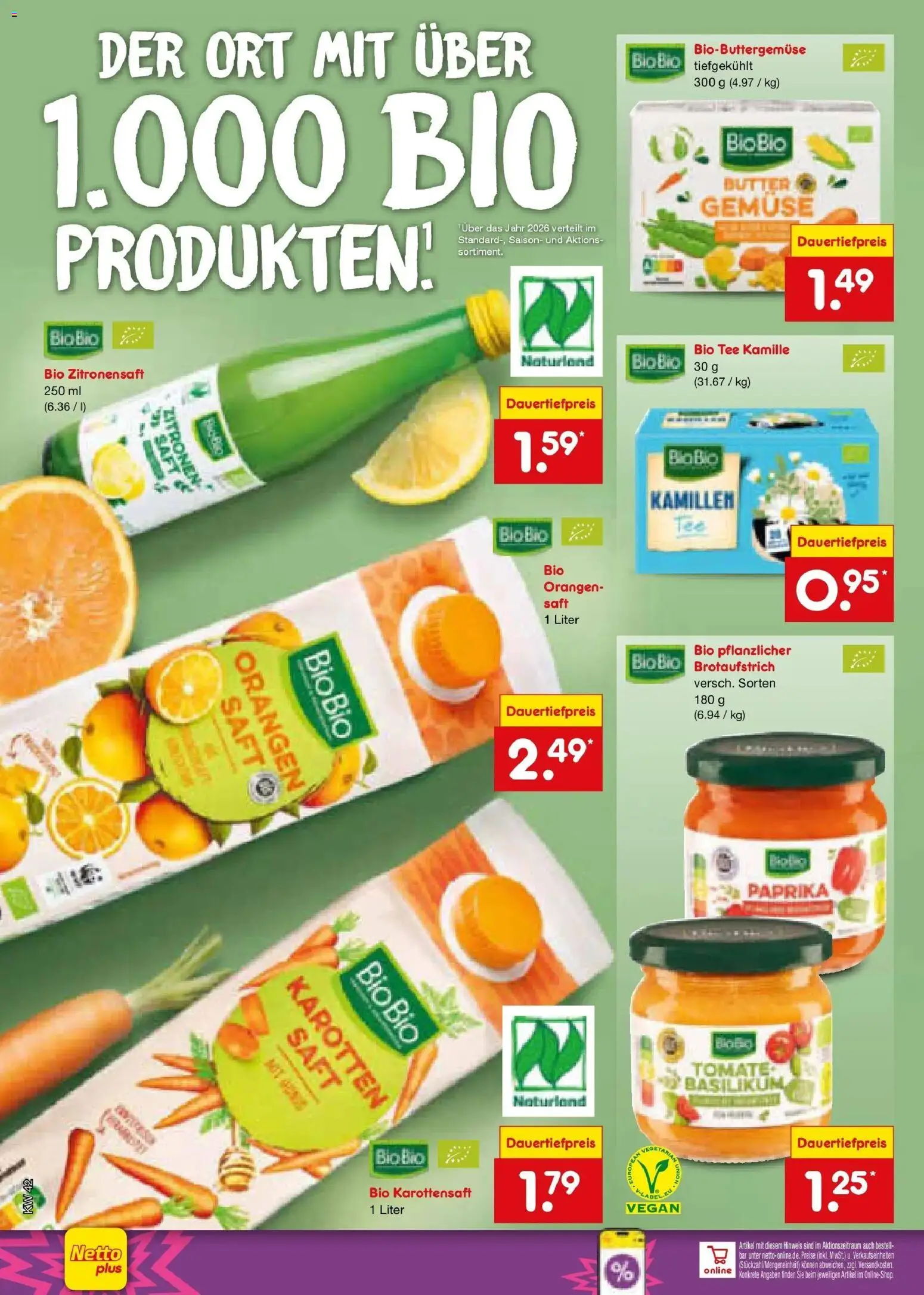 Netto Marken-Discount Prospekt Kruft (ab 12.10.2026) » Angebote | Seite: 8 | Produkte: Gemüse, Paprika, Saft, Zitronen