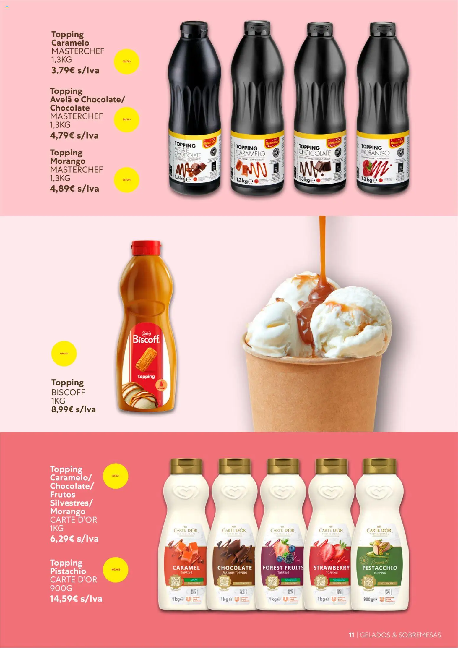 Recheio Catálogo de Gelados  Sobremesas │ válido de 26/06/2026 | Página: 11 | Produtos: Sobremesas, Chocolate