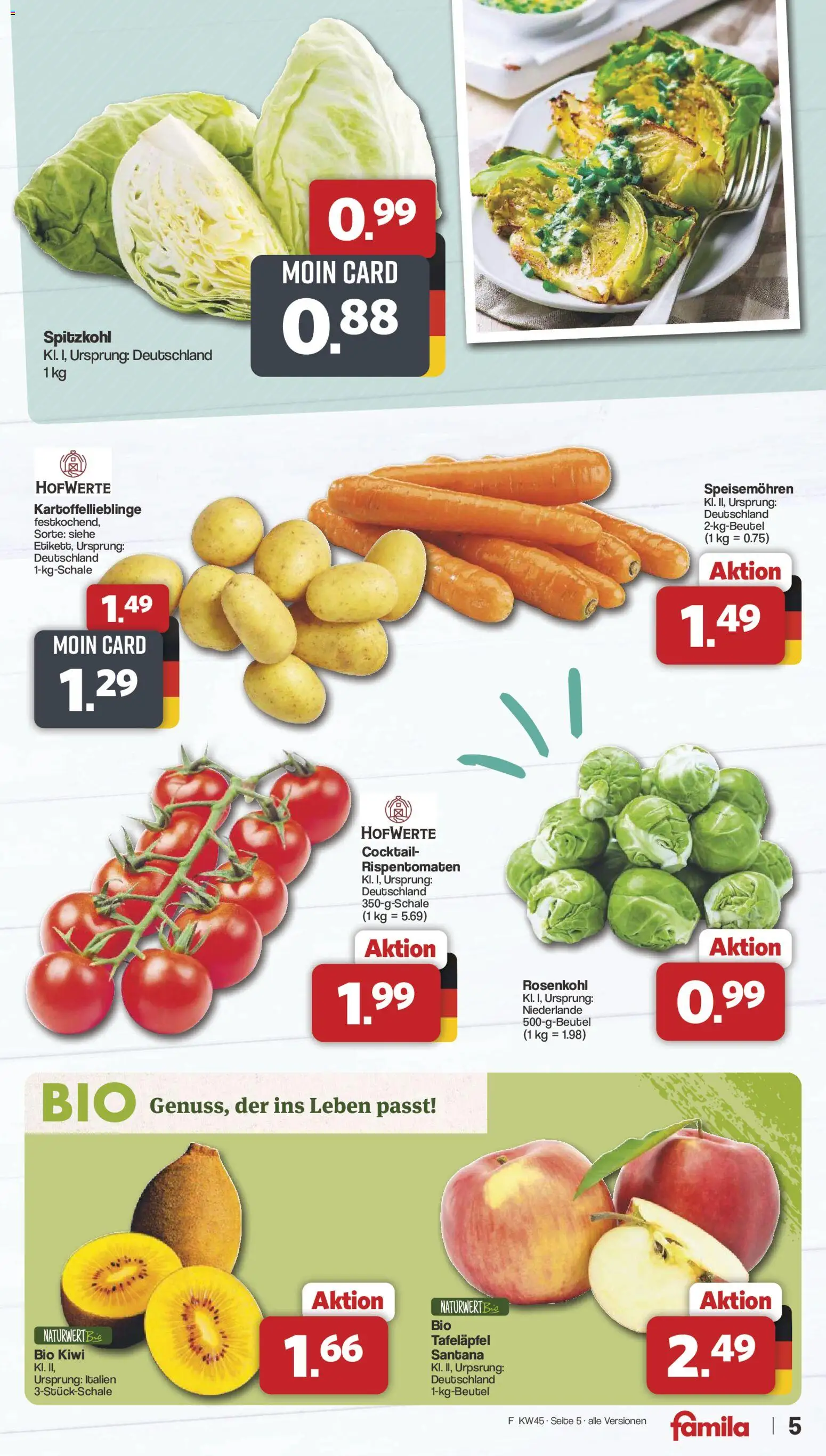 Famila Nordwest Kusten Days – gültig ab 02.11.2026 | Seite: 5 | Produkte: Kiwi