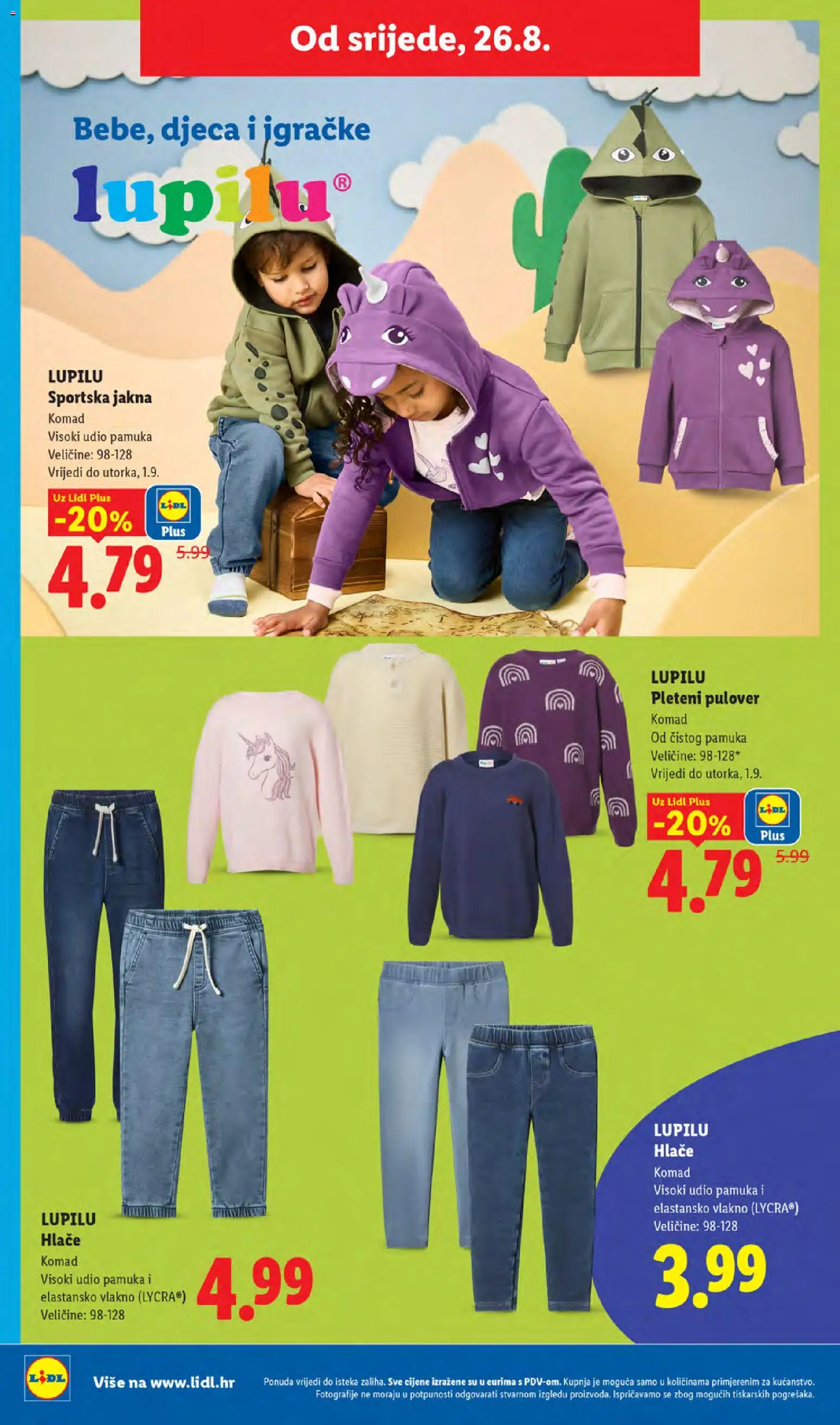 Lidl katalog | vrijedi od 24.08.2026 | Stranica: 32 | Proizvodi: Jakna, Hlače, Igračke